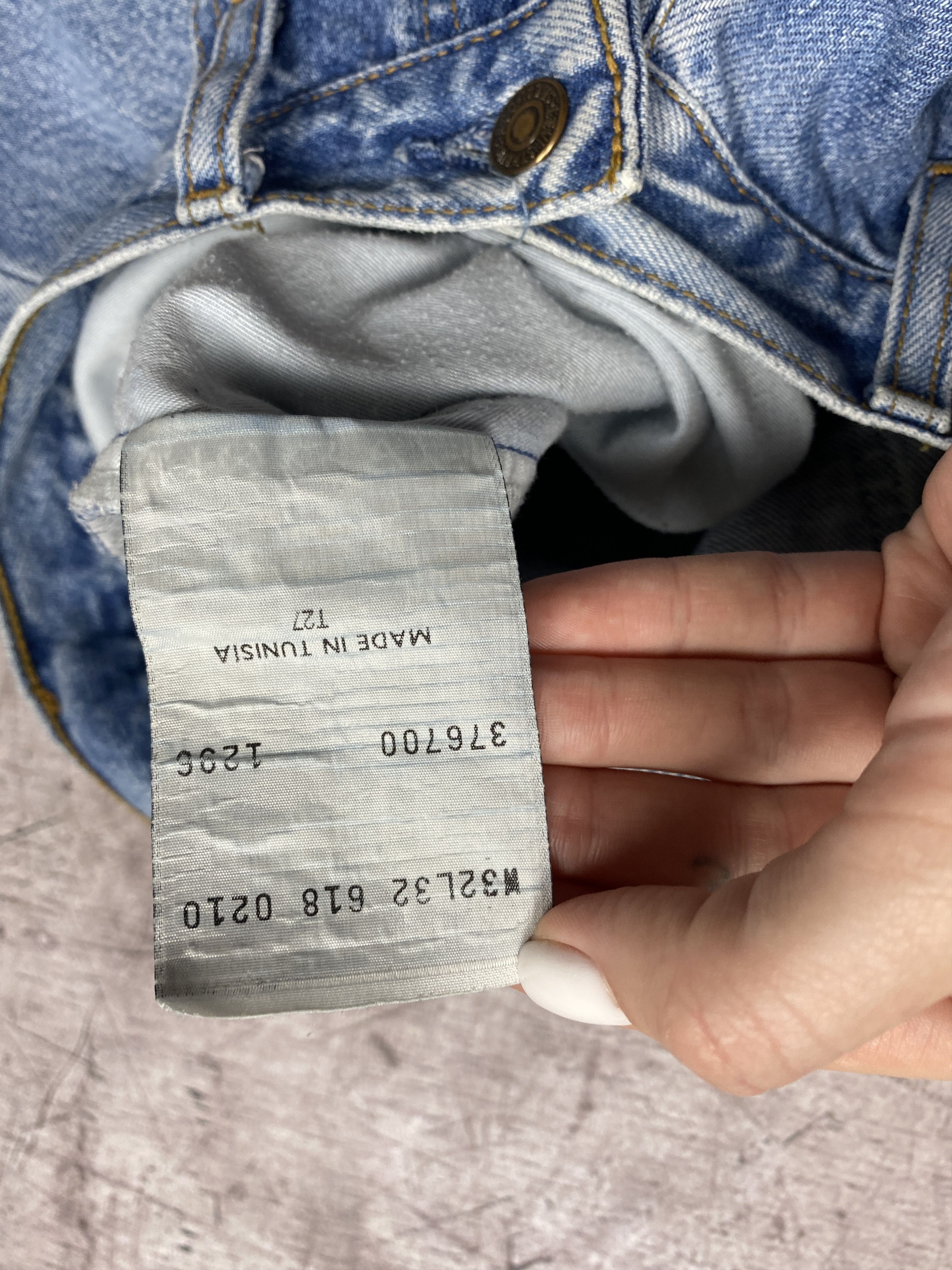 Levi's 618 Vintage Mens Denim Pants Orange Tab Jeans