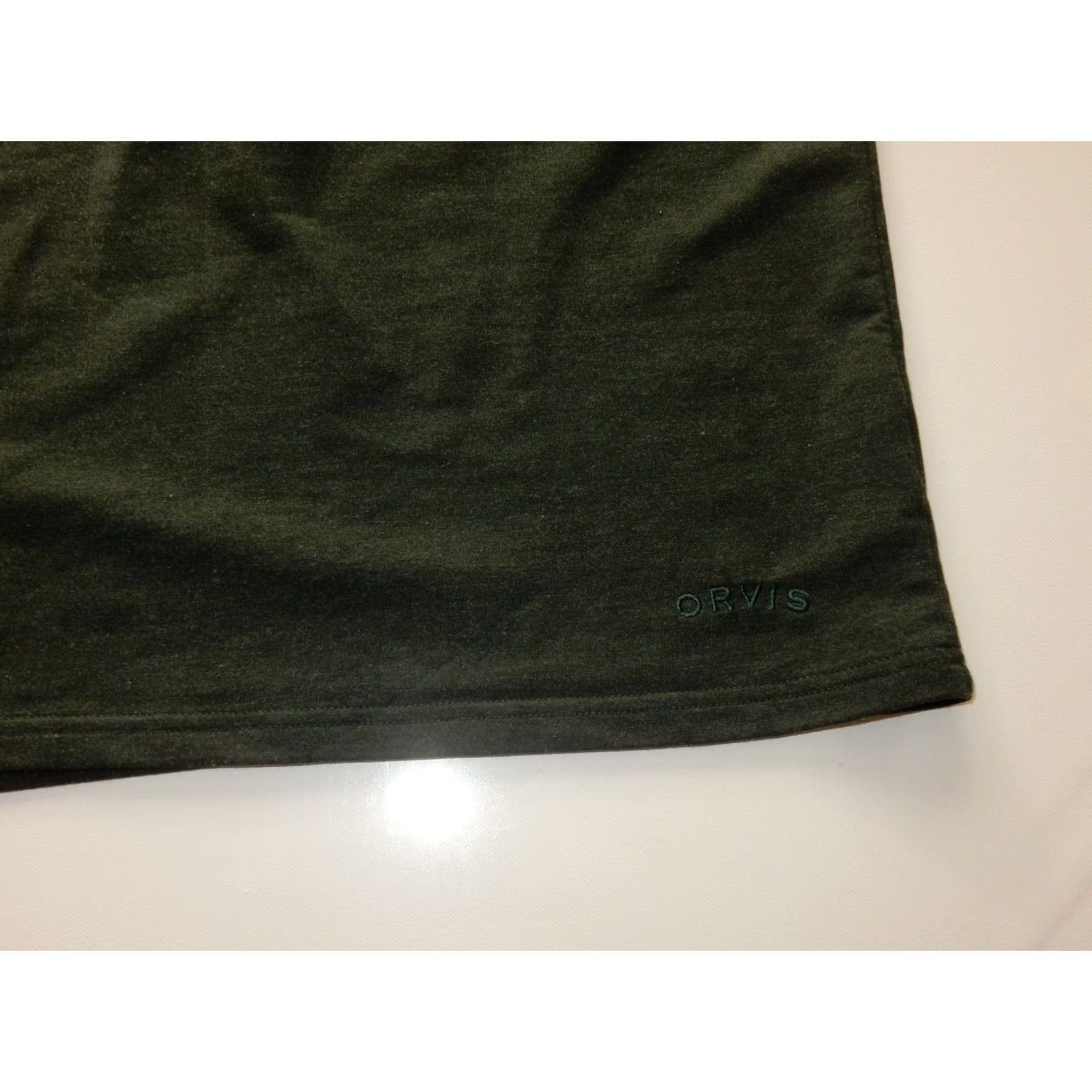 Banana Republic Orvis Men's Sweater M Pullover Green Solid Knit Shirt Mens M Pullover Sweatshirt Knitwear Size US M / EU 48-50 / 2 - 2 Thumbnail