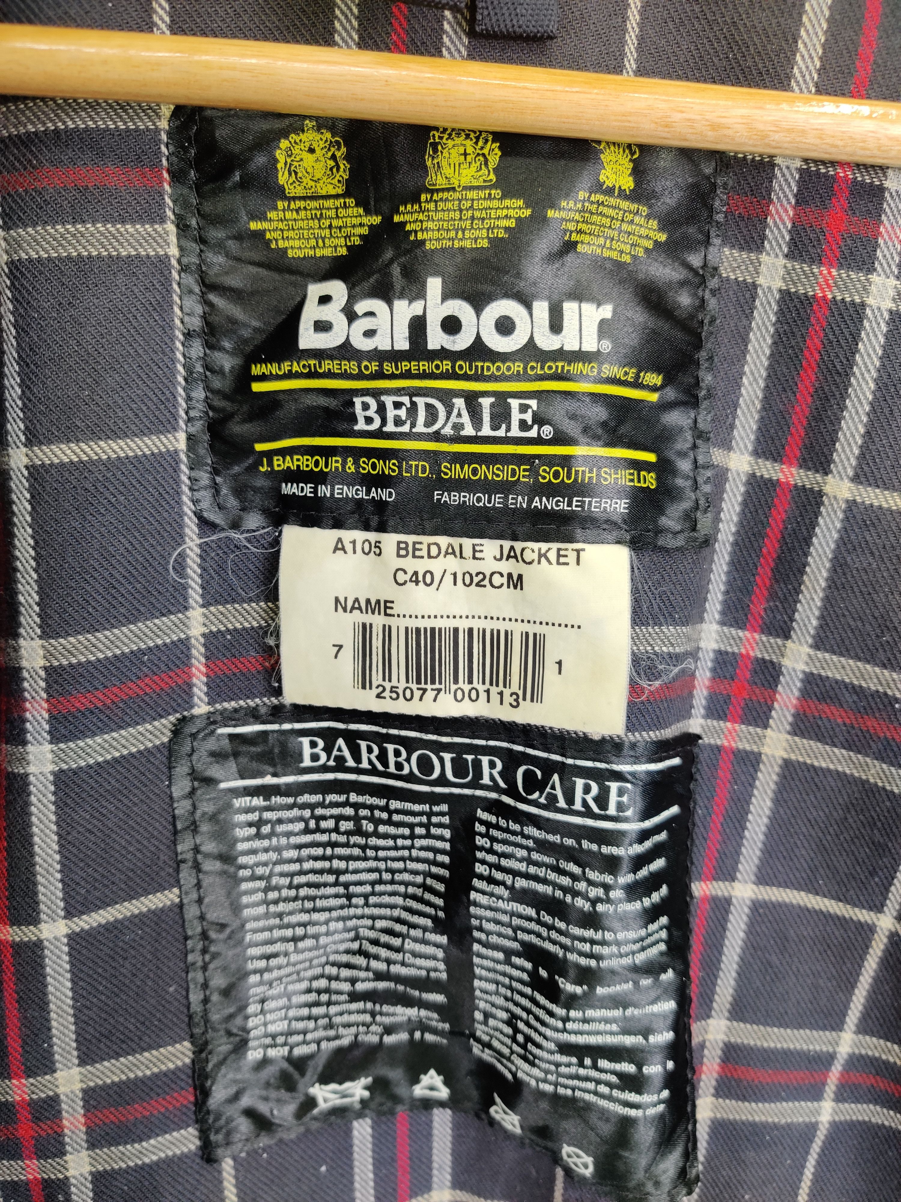 Barbour Vintage Thrashed Barbour Care Bedale Waxed Jacket Size US L / EU 52-54 / 3 - 19 Thumbnail