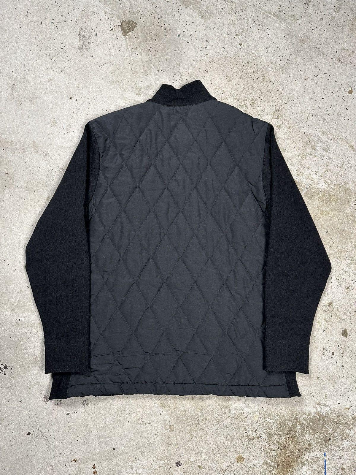 Paul & Shark Paul & Shark Hybrid Wool Jacket Leather Trims Quilted Size US XL / EU 56 / 4 - 2 Thumbnail
