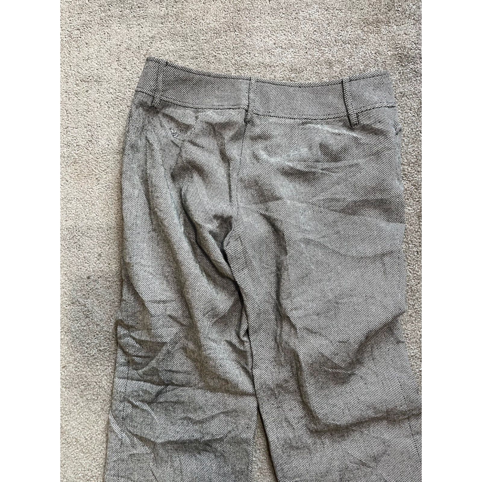 Ann Taylor Ann Taylor Loft Dress Pants Women's 8 Wool Lined Gray Tweed Flat Front Straight 26 Waist 27 Inseam Size 30" / US 8 / IT 44 - 4 Thumbnail