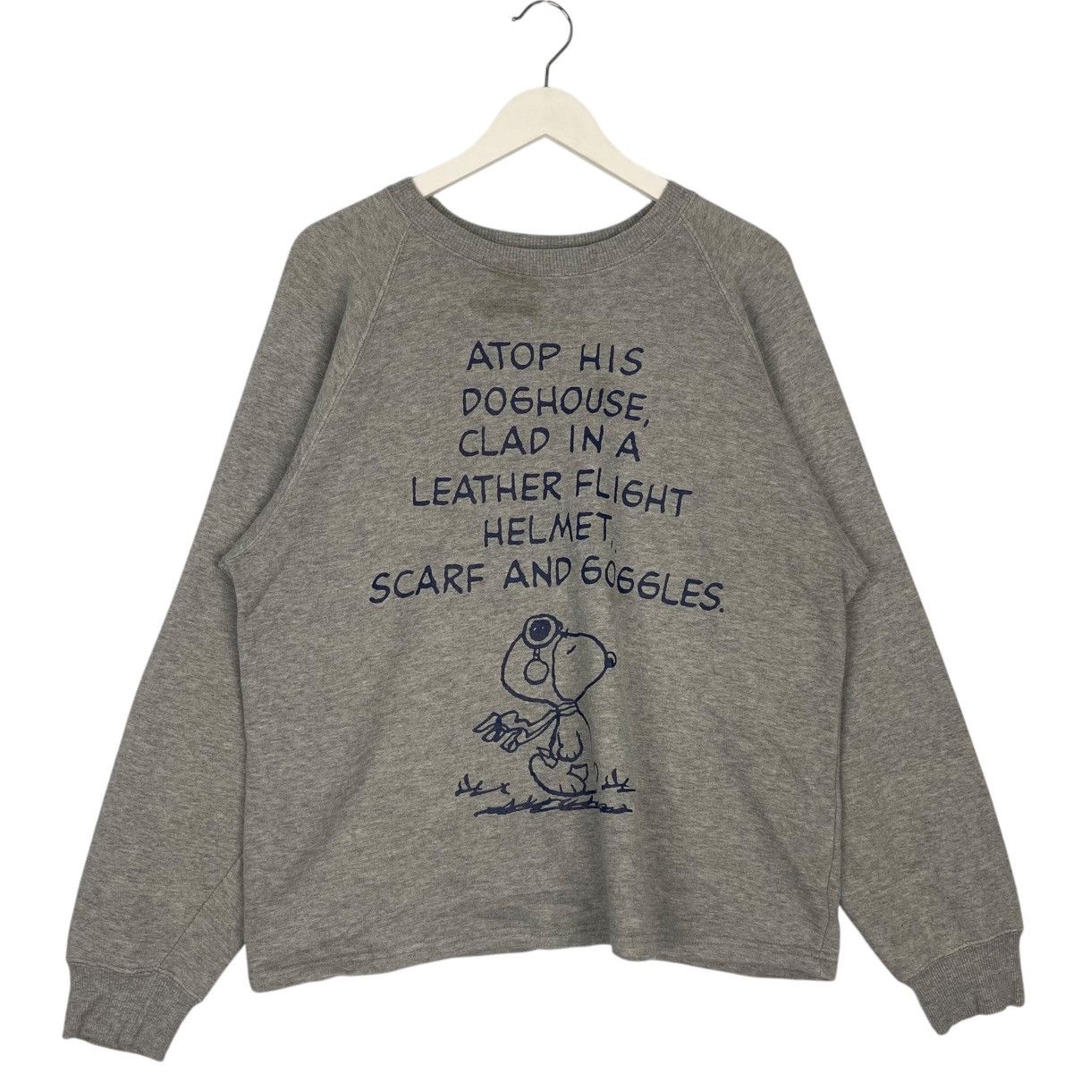 Vintage Vintage Peanut Snoopy Sweatshirt Crewneck Grey Size M Size M / US 6-8 / IT 42-44 - 1 Thumbnail