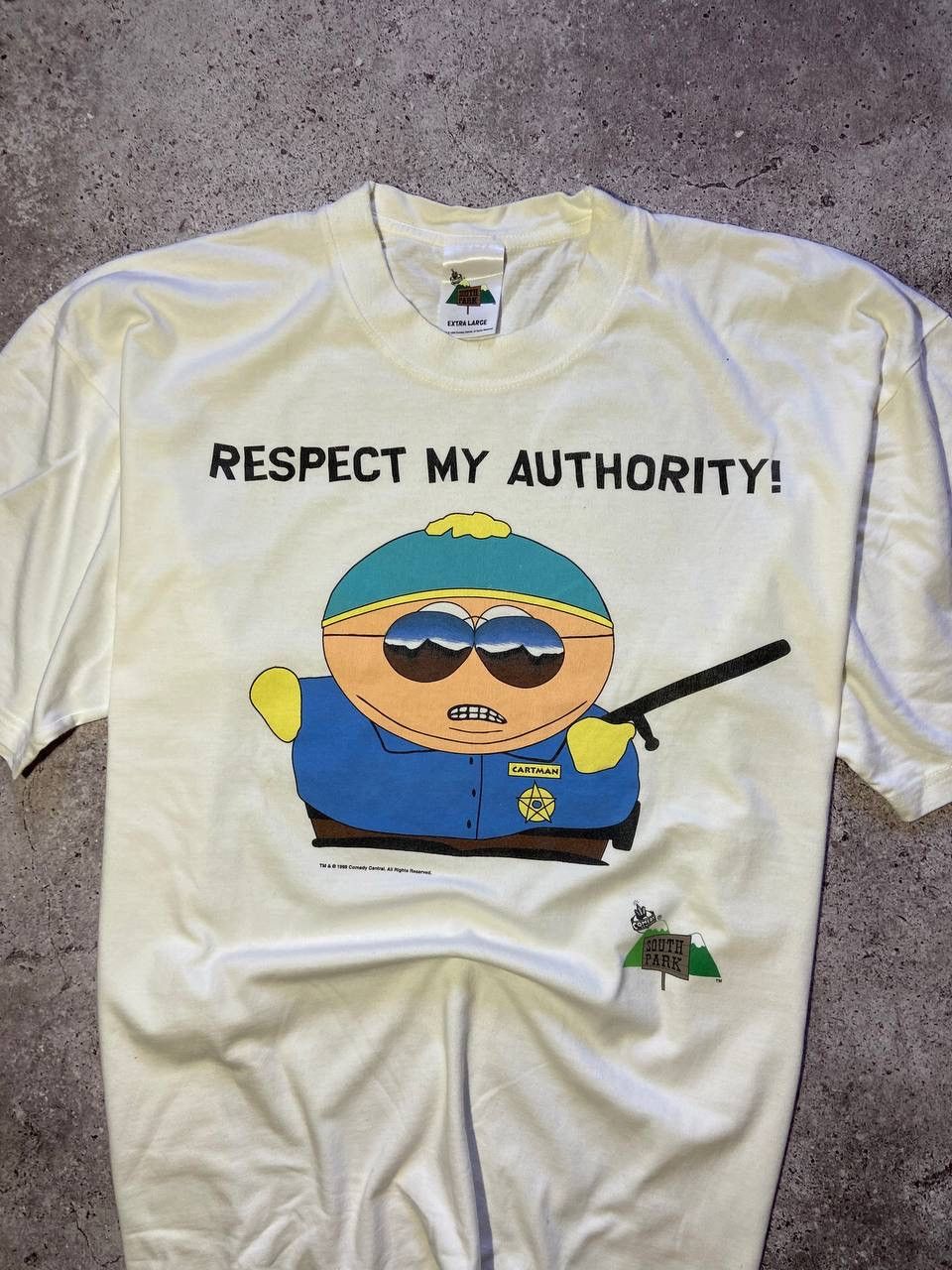 Cartoon Network × Vintage Vintage South Park 1999 Cartoon T-Shirt Respect My Authority Size US L / EU 52-54 / 3 - 2 Thumbnail