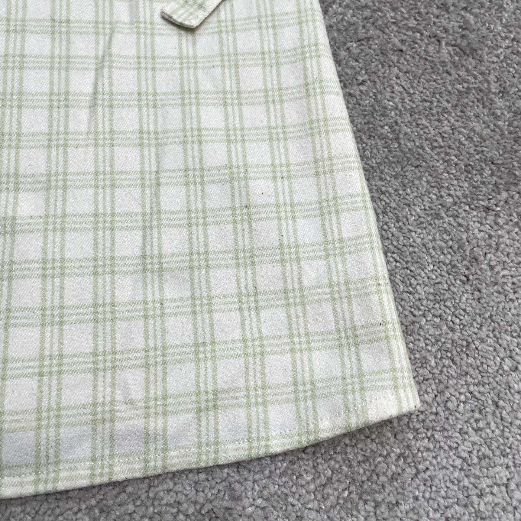 Vintage J. Galt Tank Dress Womens One Size Green White Plaid Belted Spaghetti Strap Tank Dress Dress Length: Knee Length Size ONE SIZE - 5 Thumbnail