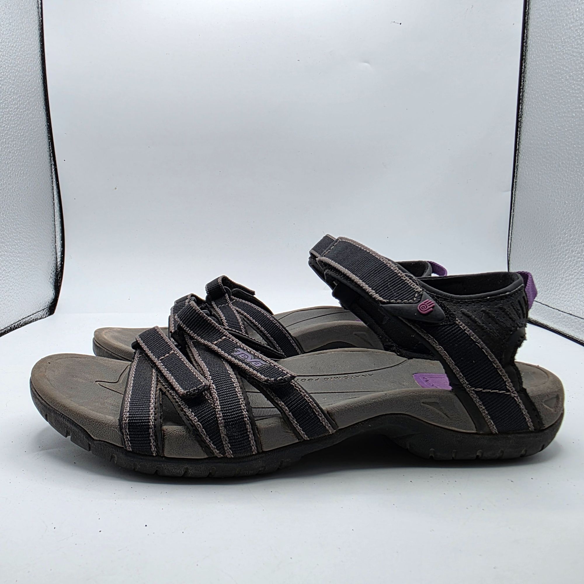 Teva Teva Tirra Womens Sandals Size 8 Black Adjustable Strap Outd Size US 8 / IT 38 - 13 Thumbnail