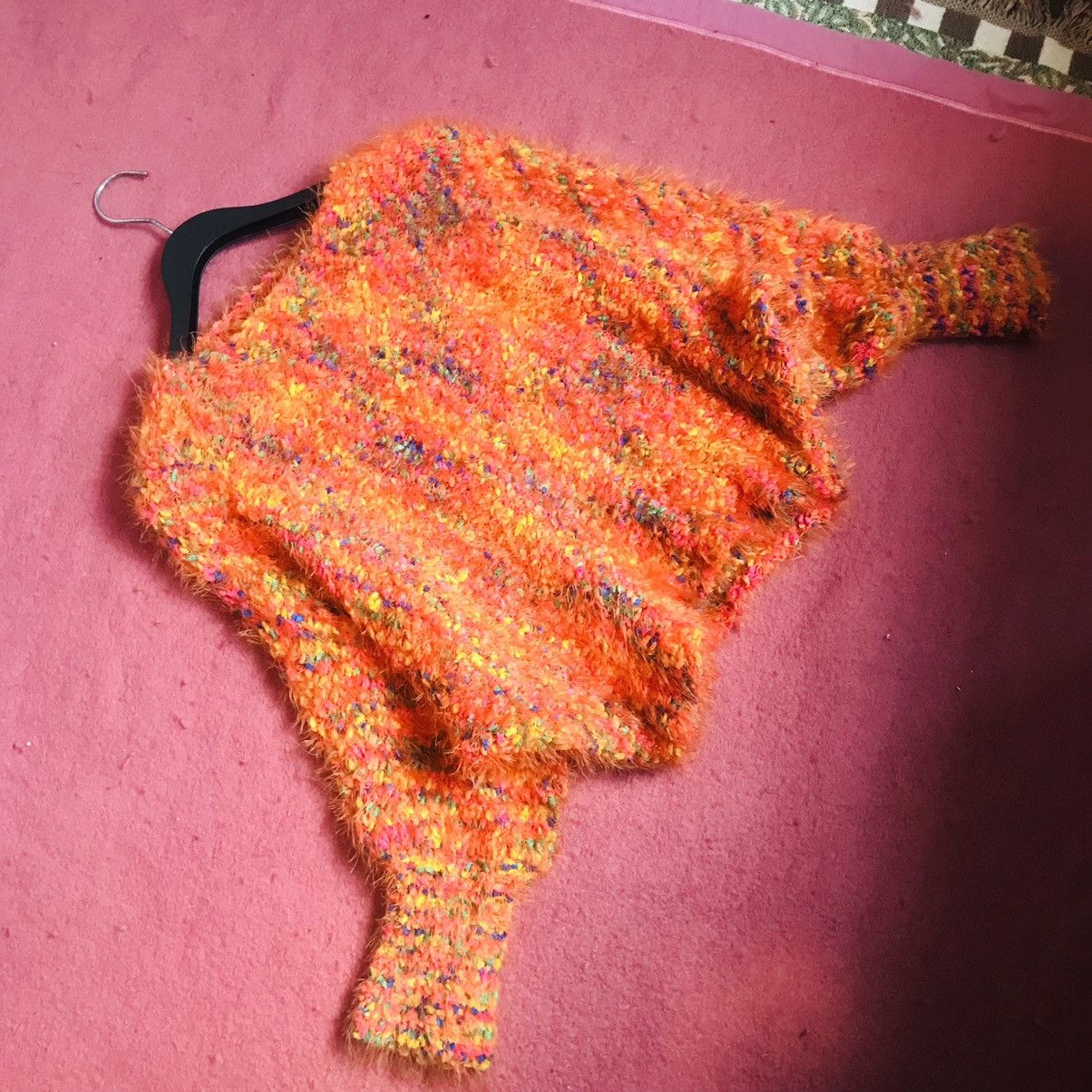 Other Vintage Hand Knitted Cropped Sweater Size M / US 6-8 / IT 42-44 - 1 Thumbnail