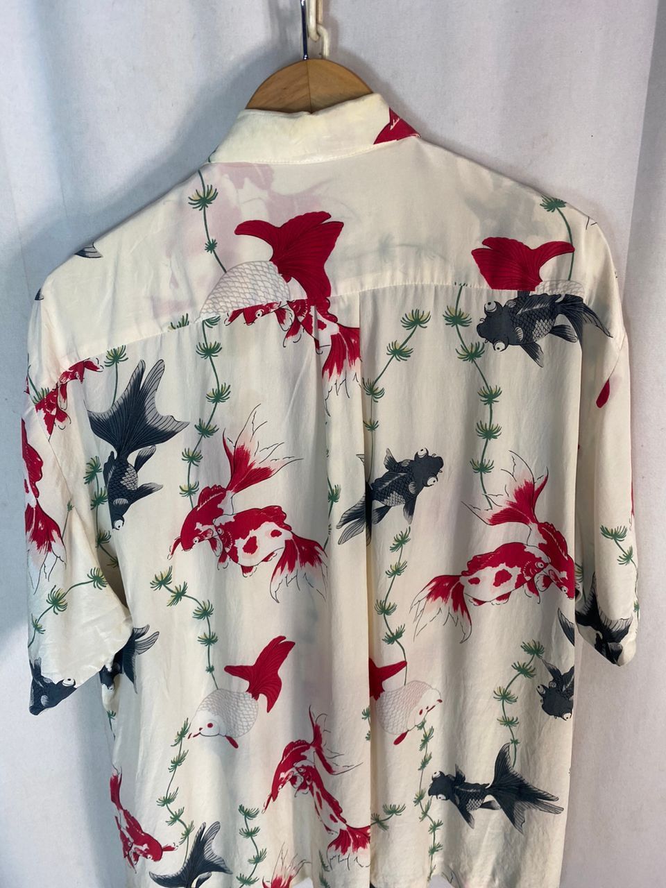 Vintage Unisex🔥 vintage koi fish silk button up shirt by powder big Size US XL / EU 56 / 4 - 12 Thumbnail