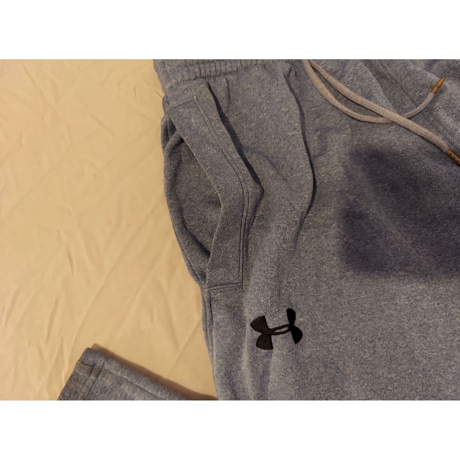 Under Armour Under Armour Pants Mens XL Grey Athletic Gym Workout Size US 36 / EU 52 - 3 Thumbnail