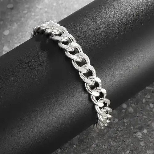 Other Vintage Silver Chain Bracelet Size ONE SIZE - 4 Thumbnail