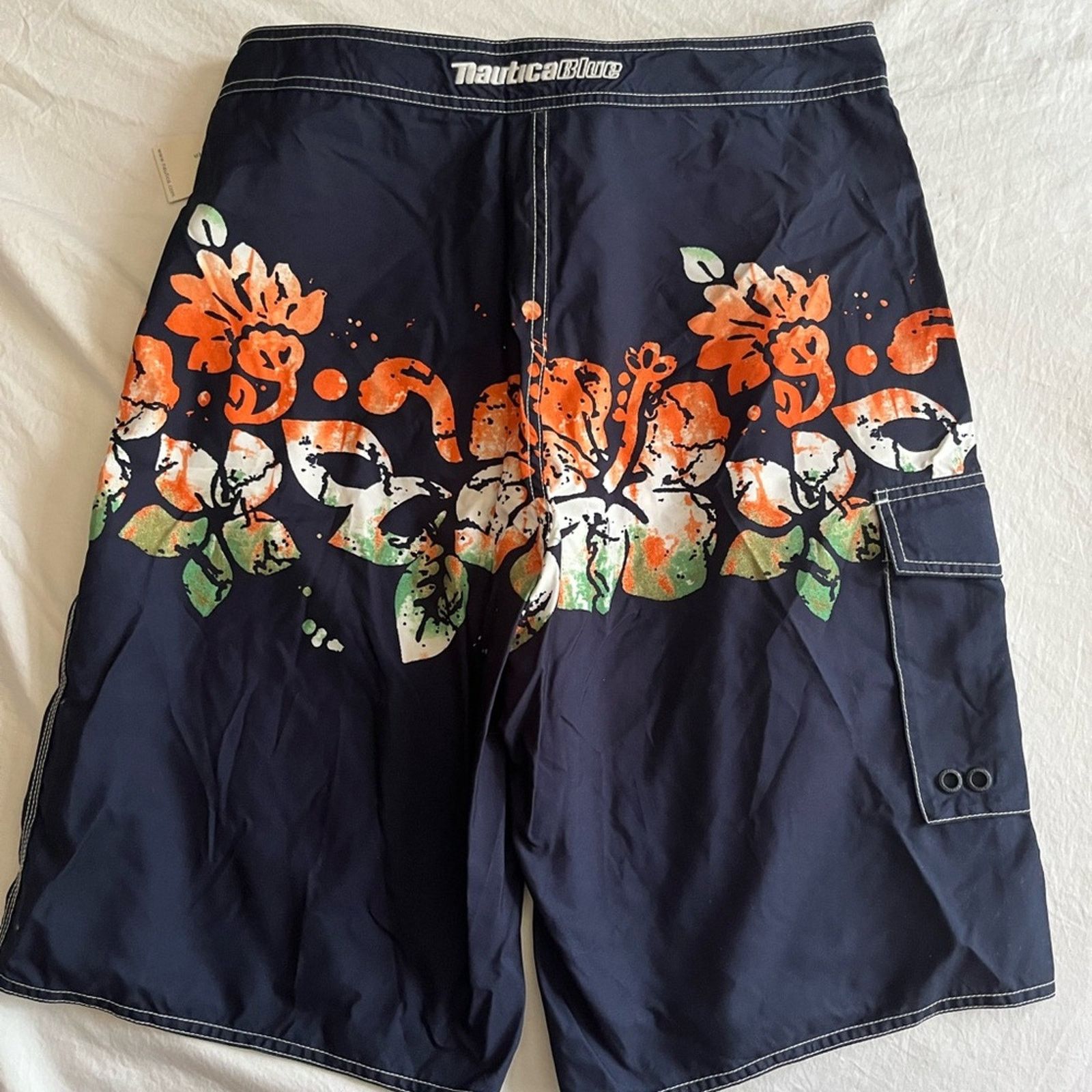 Nautica Nautica Swim Trunks Blue Board Shorts Size 32 Small NWT Size US 32 / EU 48 - 2 Thumbnail