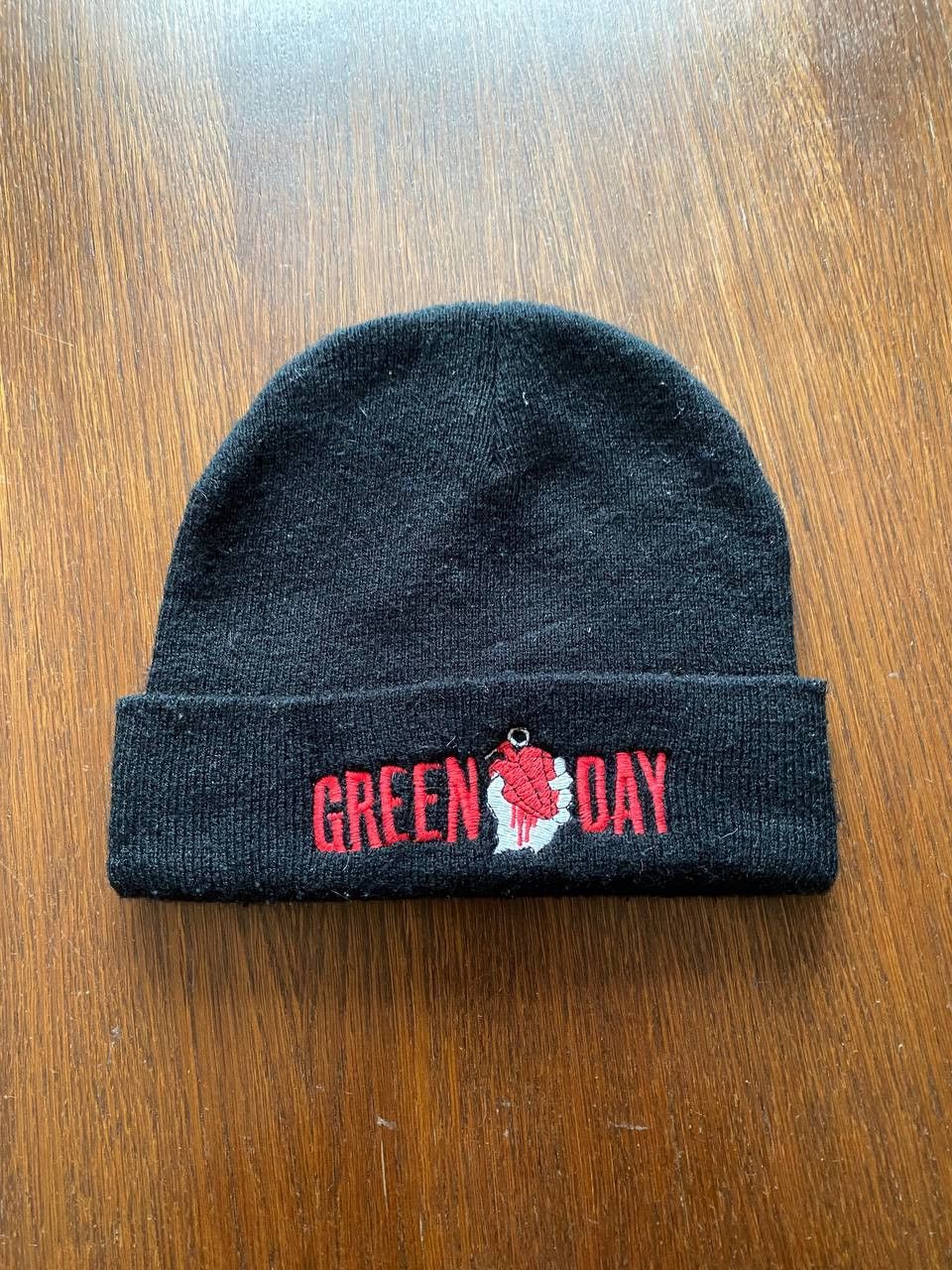 Vintage Vintage 00s Green Day Beanie Hat Size ONE SIZE - 1 Thumbnail