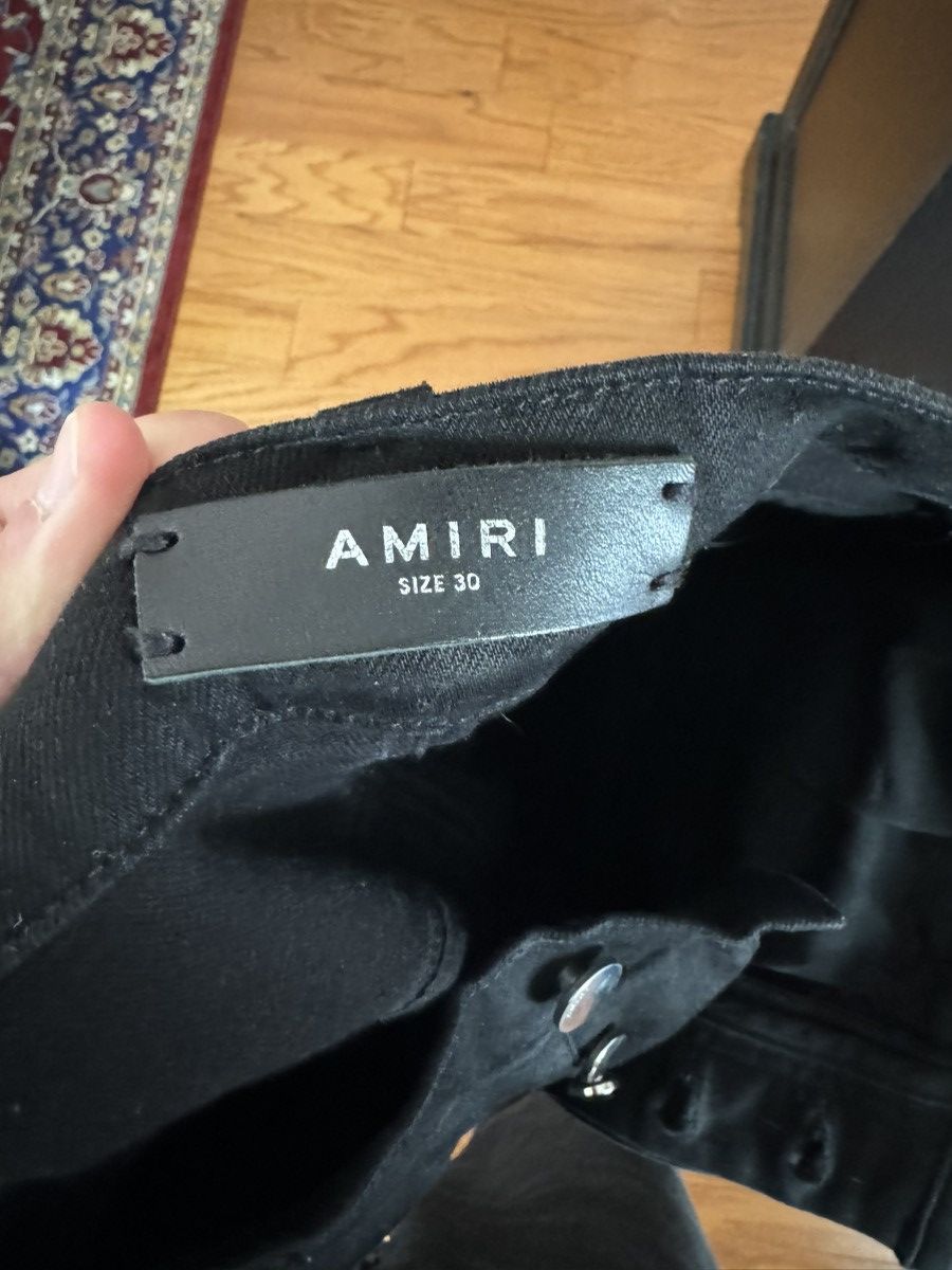 Amiri Amiri Black Kick Flare Stacked Jeans Size US 30 / EU 46 - 4 Thumbnail