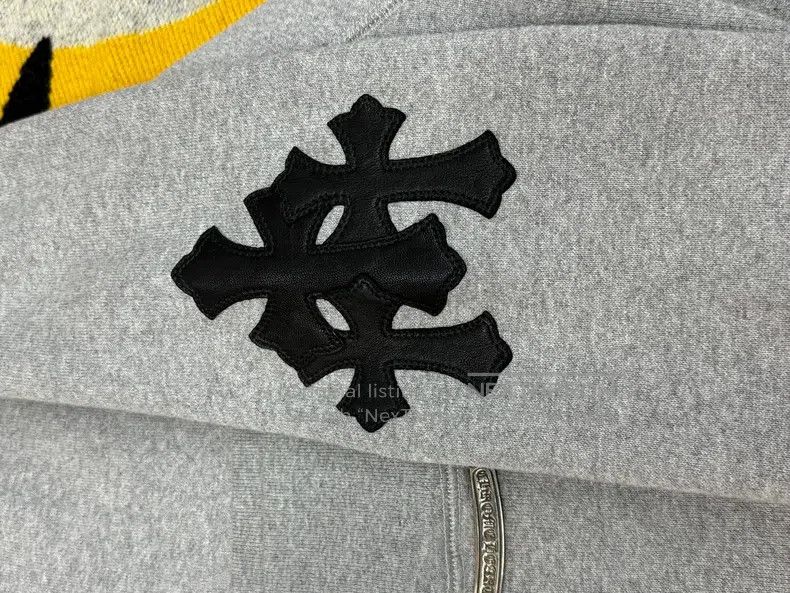 Chrome Hearts CHROME HEARTS Size XL Three-cross split leather scroll hood Size US XL / EU 56 / 4 - 2 Thumbnail