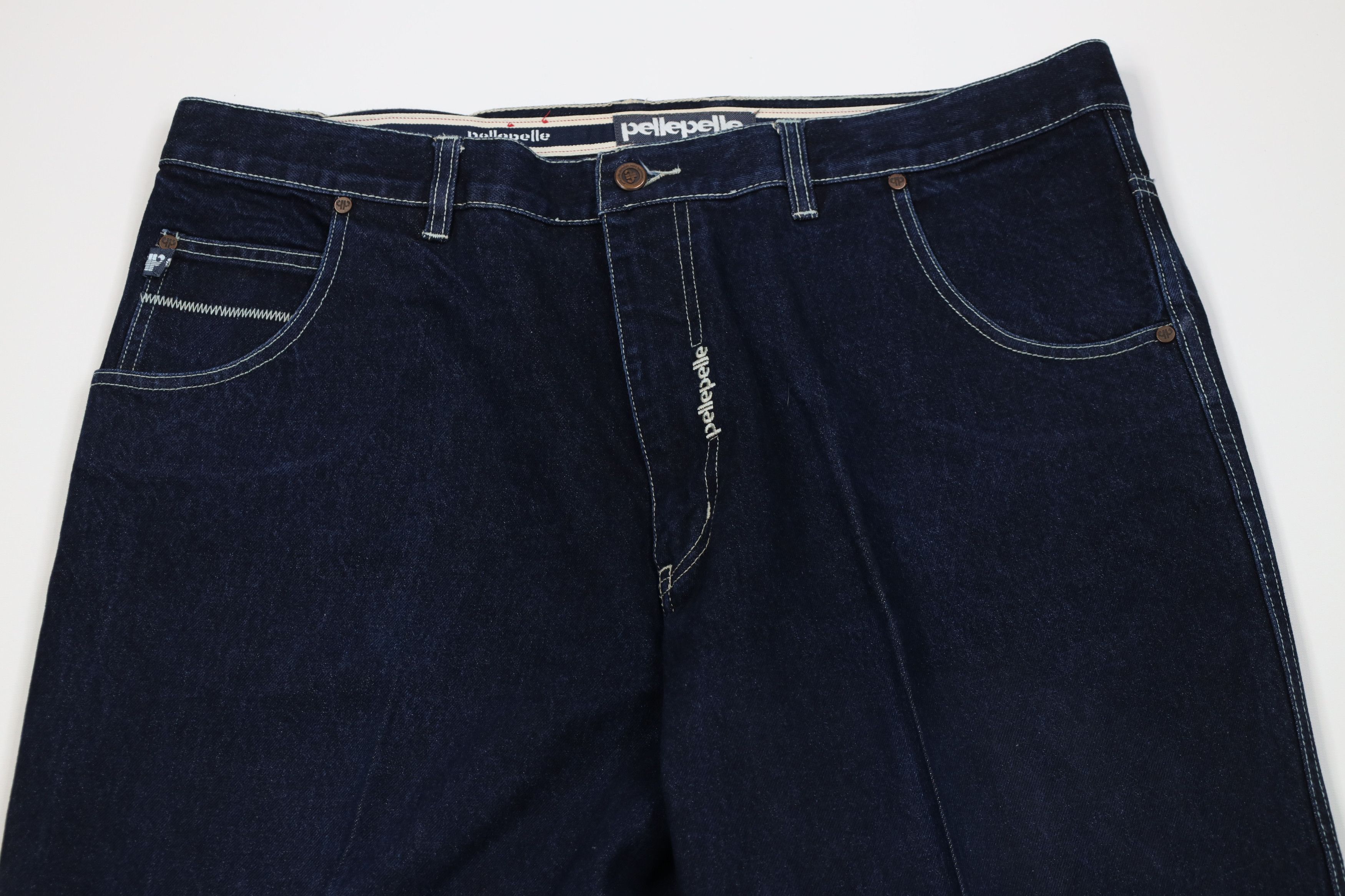 Pelle Pelle Vintage 90s Y2K Pelle Pelle Wide Leg Denim Jeans Size US 40 / EU 56 - 2 Thumbnail