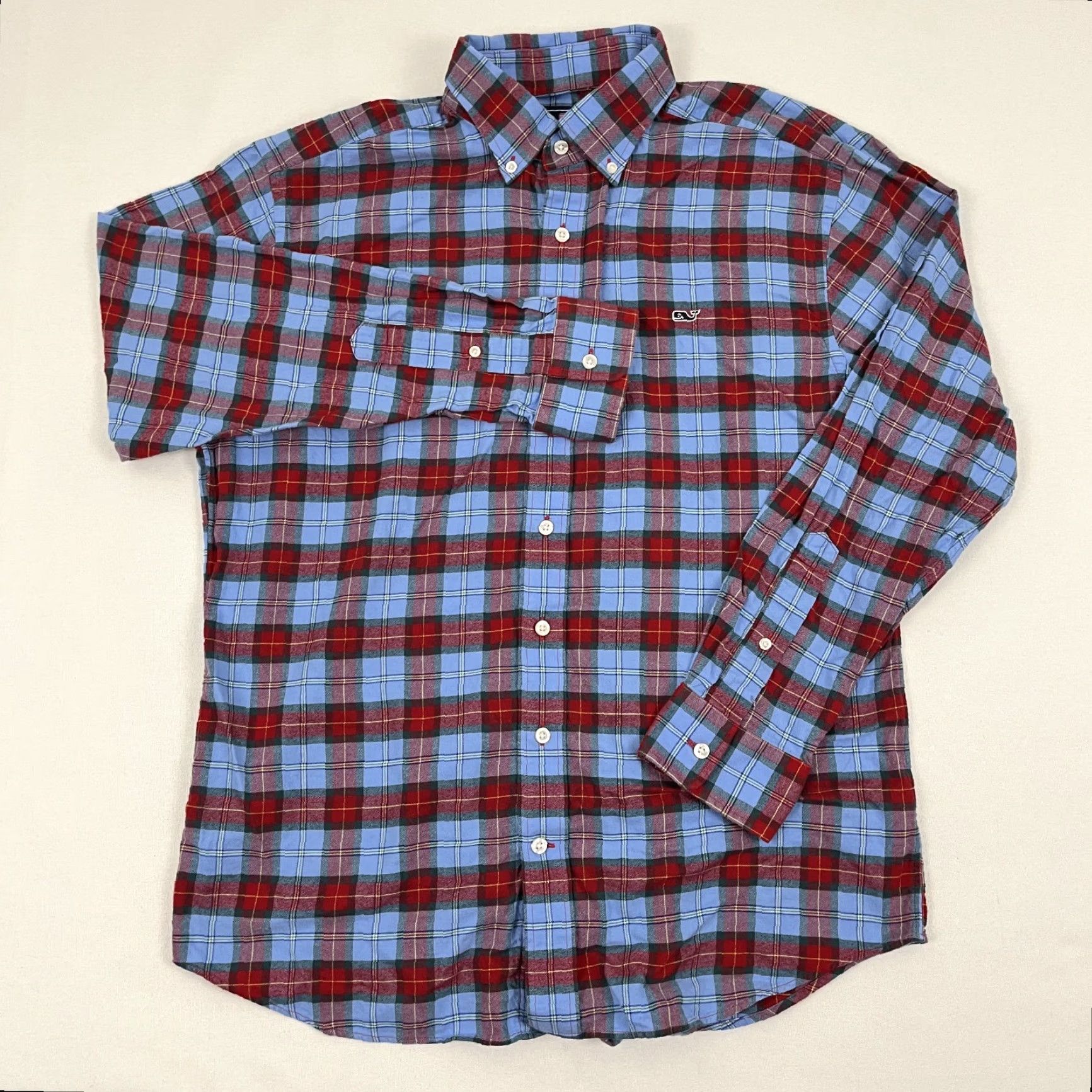 Vineyard Vines Vineyard Vines Whale Shirt Mens L Button-Down Plaid Preppy Classic Office Work Size US L / EU 52-54 / 3 - 4 Thumbnail
