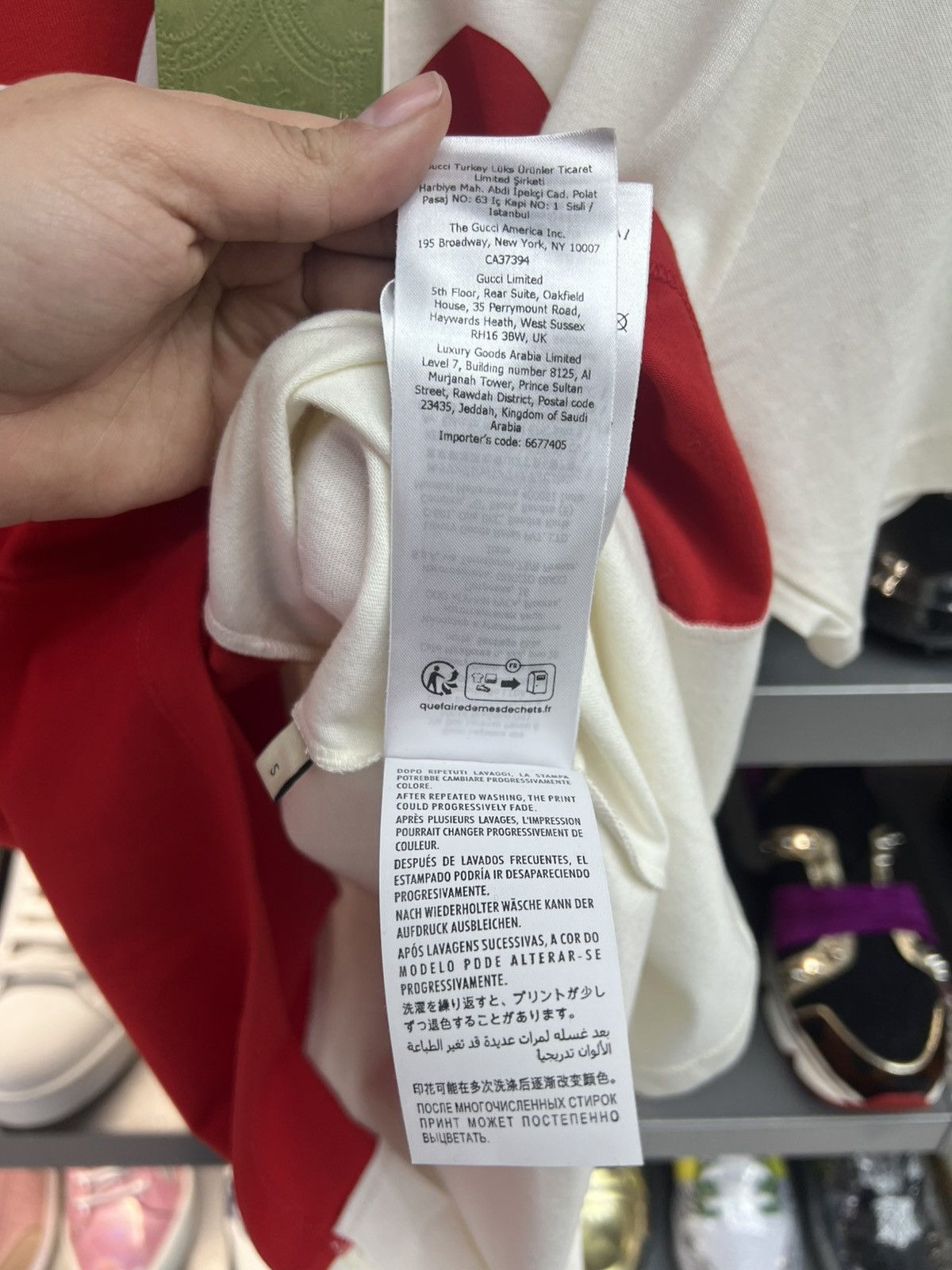 Gucci Gucci Jester Pint Red/White Tee Size US S / EU 44-46 / 1 - 7 Thumbnail