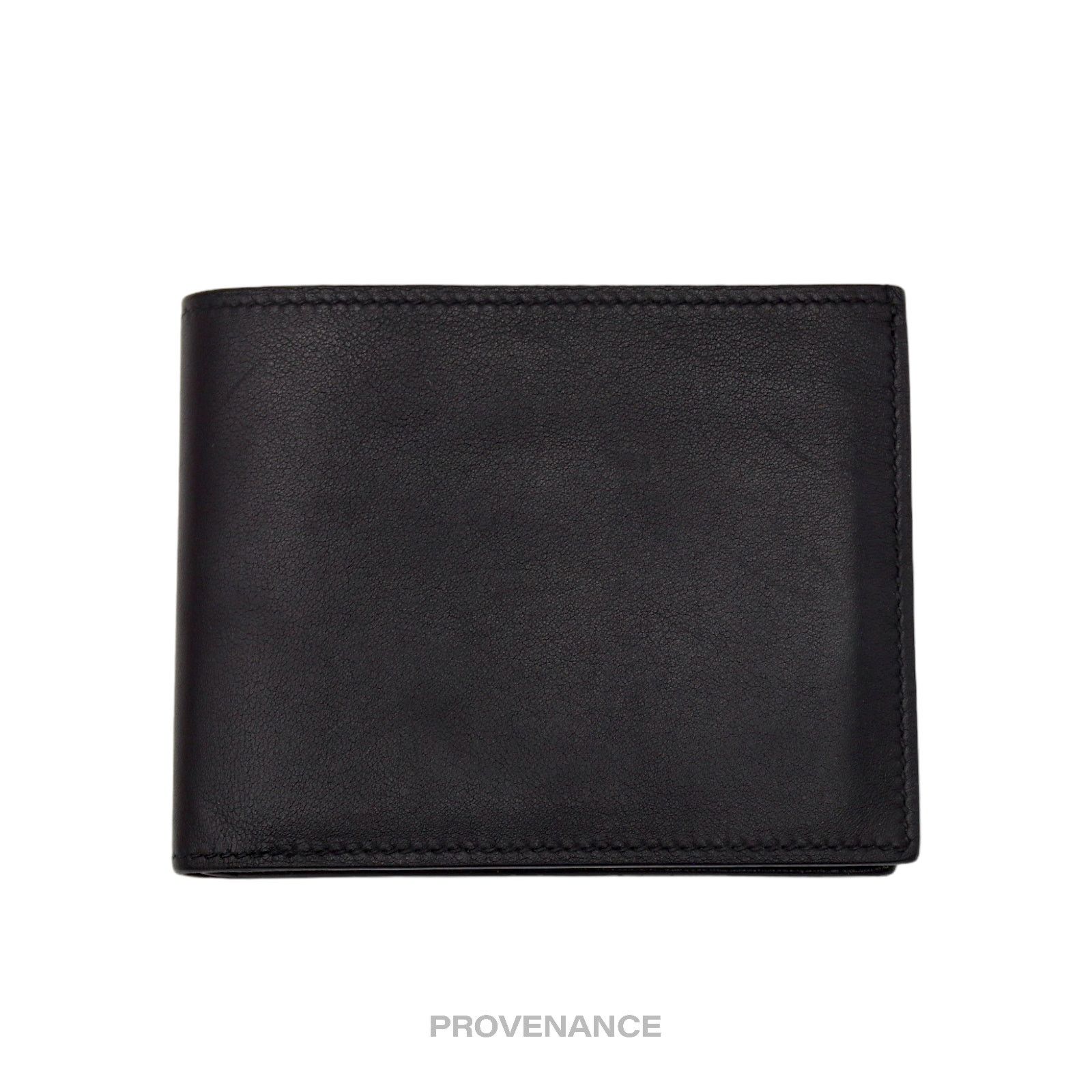 Hermes 🔴 Hermes Citizen Twill Compact Wallet - Black Swift Noir Size ONE SIZE - 2 Thumbnail