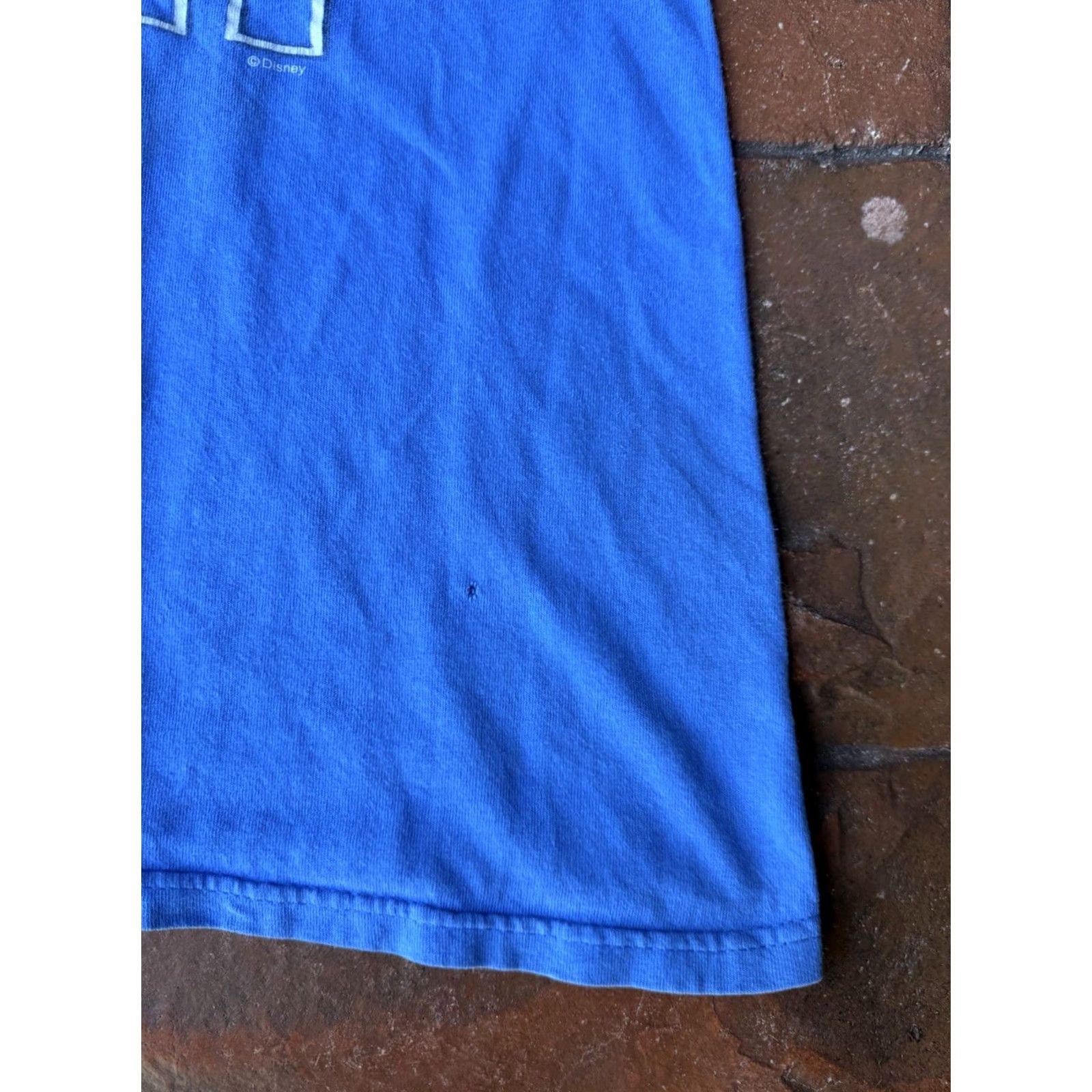 Disney VINTAGE Disney Mickey Mouse Jumping Graphic T-Shirt XL Blue Mens Short Sleeve Crew Neck 1990s Cartoon Size US XL / EU 56 / 4 - 5 Thumbnail