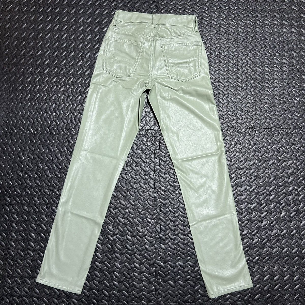 American Eagle Outfitters American Eagle Pants Vegan Leather High Rise Straight Sz 000 Size 24" / US 00 / IT 34 - 12 Thumbnail