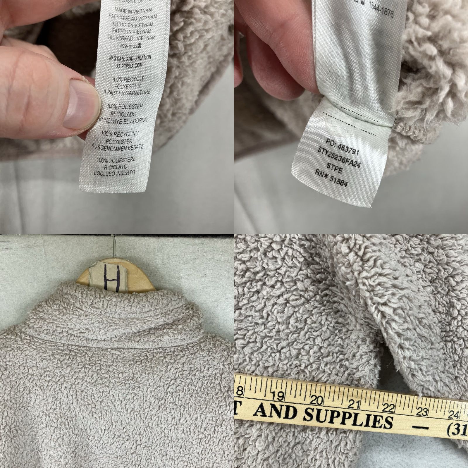 Patagonia Patagonia Jacket Women M 1/4 Zip Fleece Sherpa Los Gatos Beige Medium Size M / US 6-8 / IT 42-44 - 9 Thumbnail