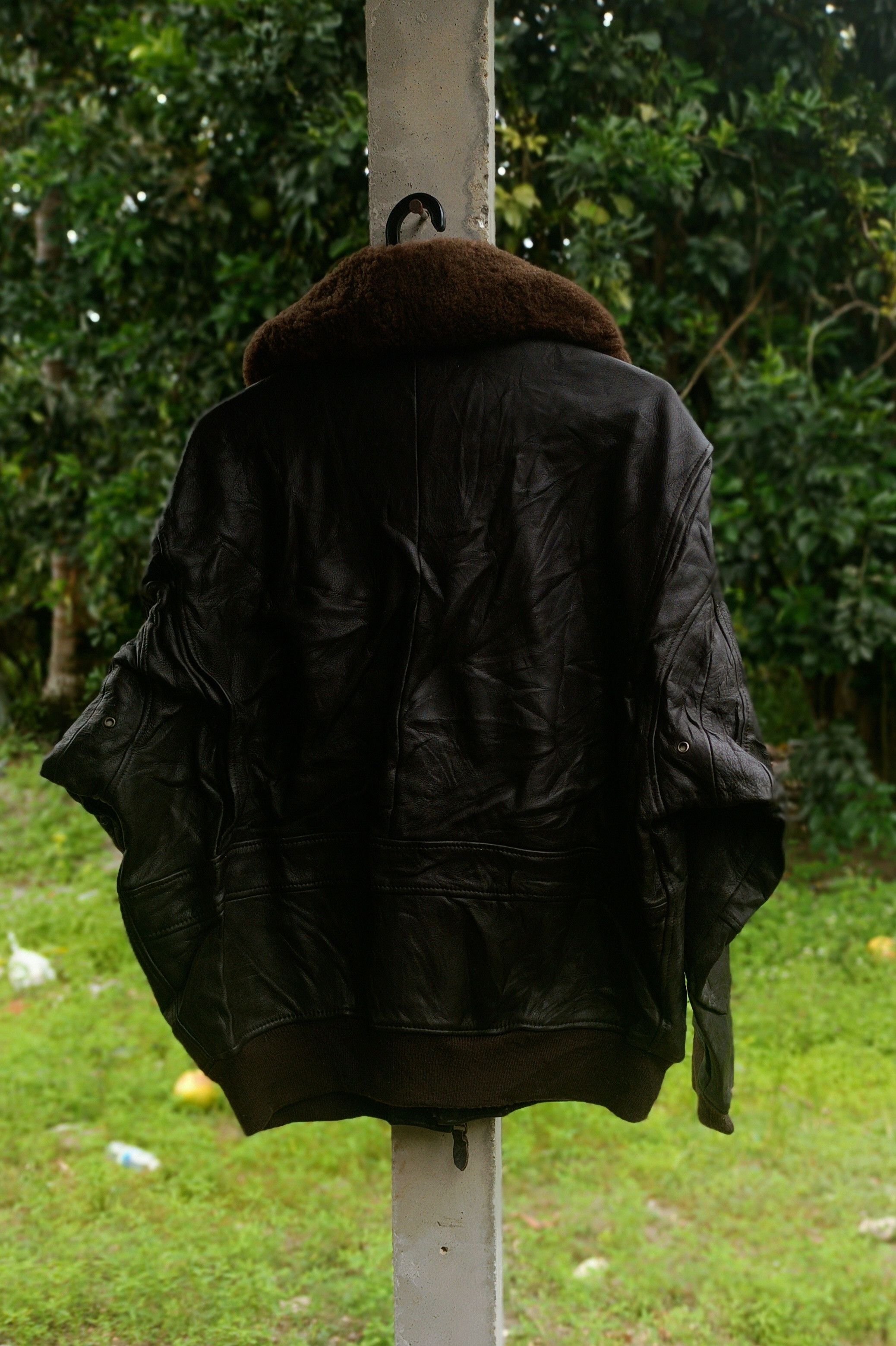 Japanese Brand Vintage🔥Inner Map Leather jacket Size US L / EU 52-54 / 3 - 3 Thumbnail