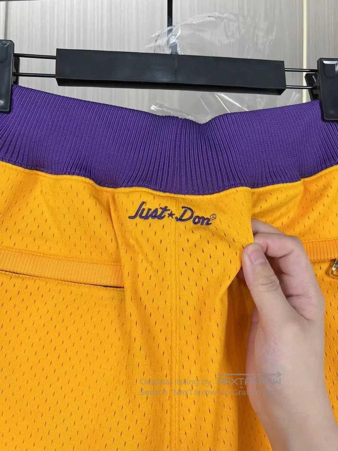 Just Don Just Don Lakers Embroidered Logo Shorts. Size US 40 / EU 56 - 4 Thumbnail