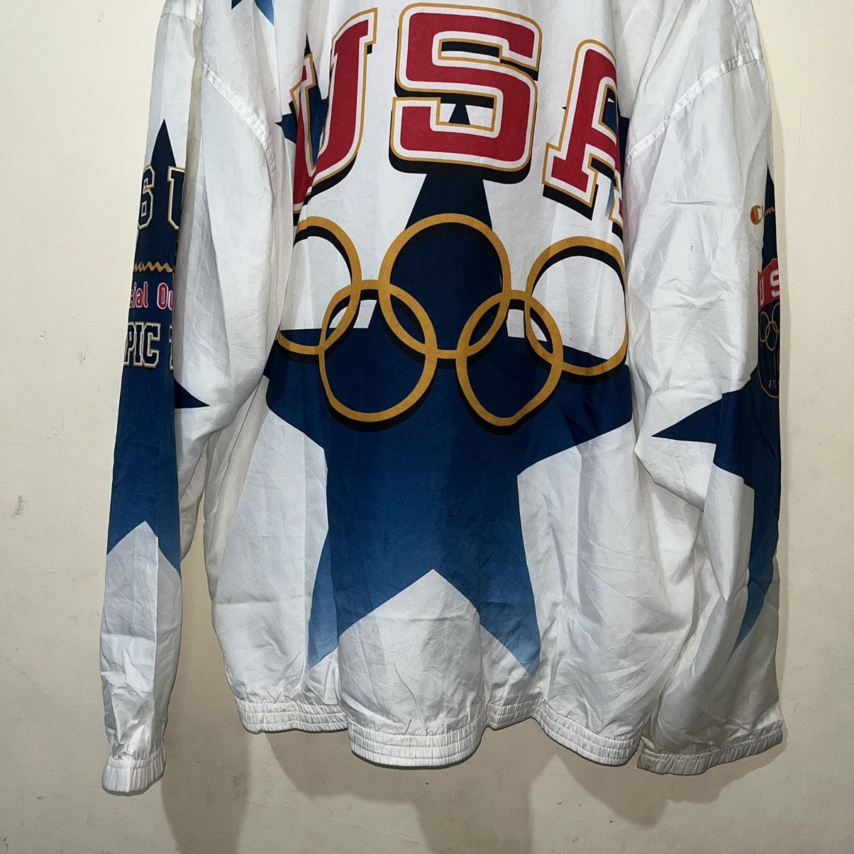 Champion Vintage Champion 1996 USA Olympics Windbreaker Size US XXL / EU 58 / 5 - 15 Thumbnail