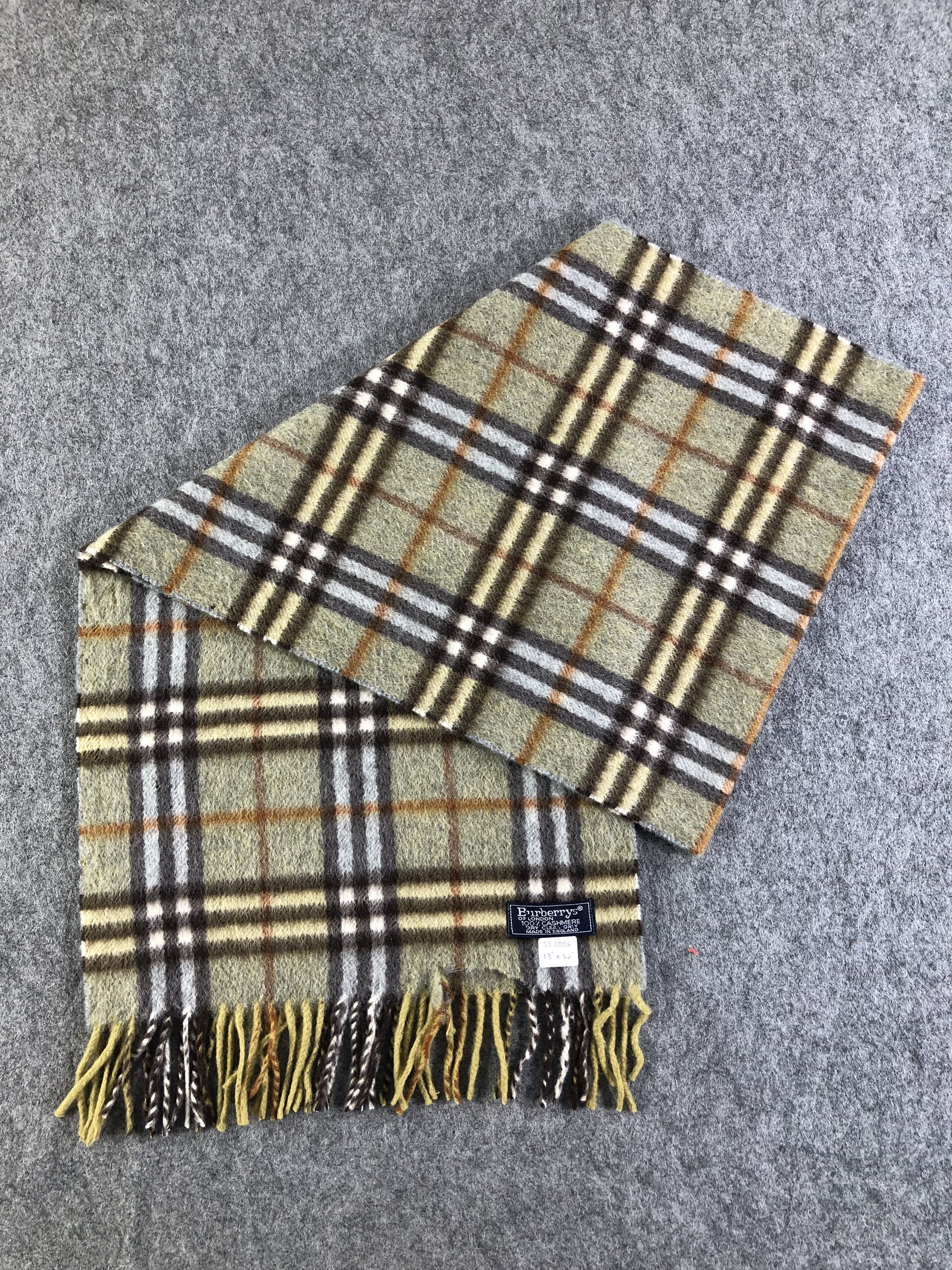 Burberry Burberrys Cashmere Scarf / Muffler / Neckwear Size ONE SIZE - 6 Thumbnail