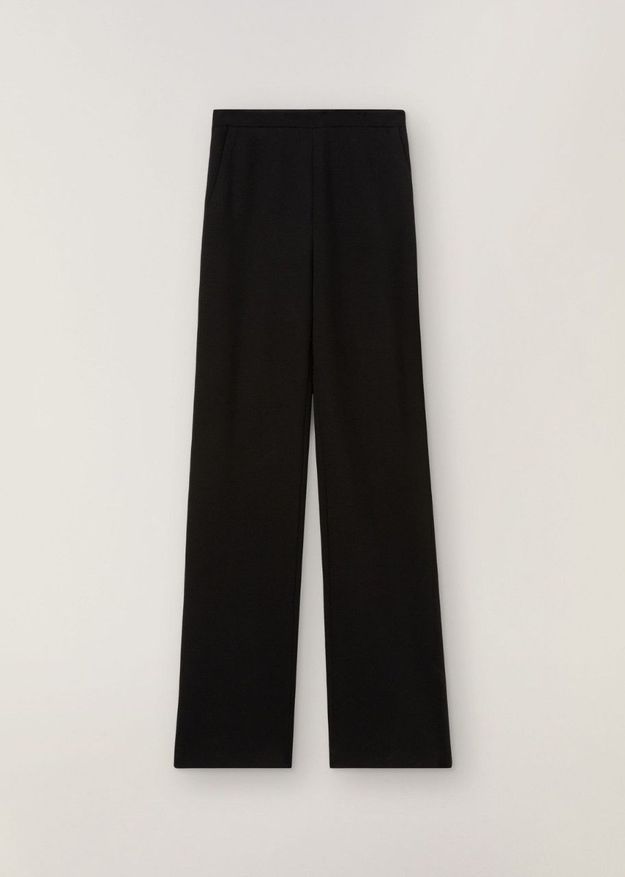 image of Loro Piana O1Srvl11E0424 Trouser In Black, Women's (Size 26)
