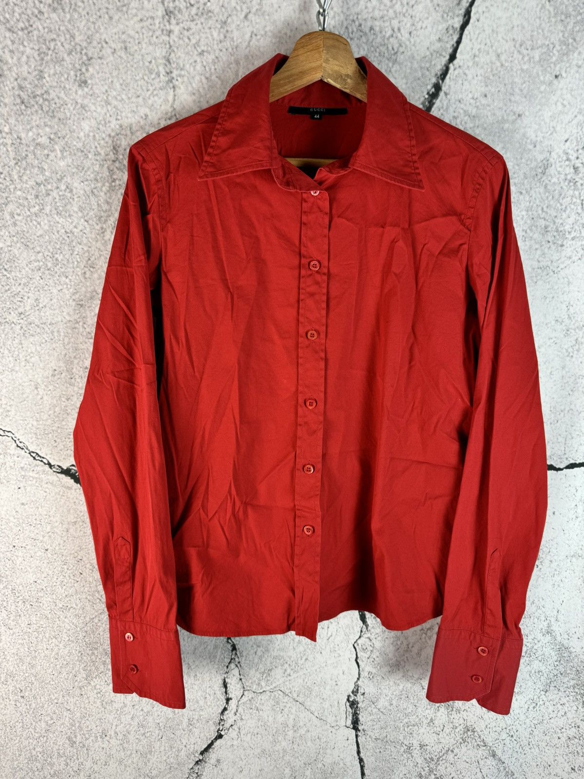 Gucci Gucci Shirt Button Up Silk Vintage Size M / US 6-8 / IT 42-44 - 1 Thumbnail