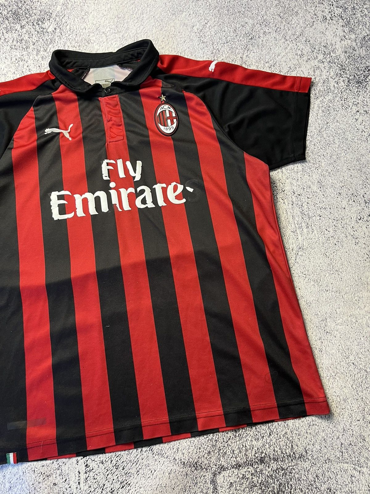 Other AC Milan 2018 2019 Home Soccer Football Shirt Jersey Kit Tee Size US XL / EU 56 / 4 - 12 Thumbnail