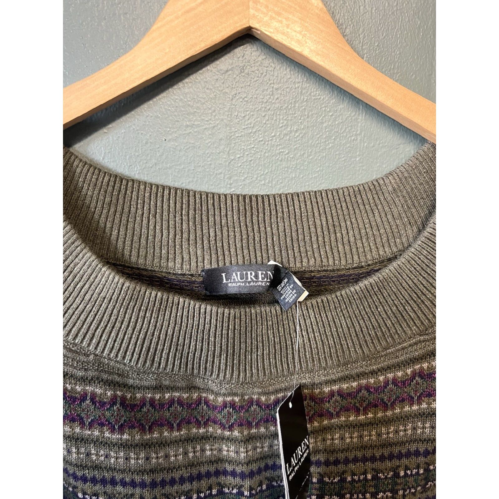 Ralph Lauren Lauren Ralph Lauren Womens Sweater Dress Off-The-Shoulder Knit Multicolor XL Size XL / US 12-14 / IT 48-50 - 3 Thumbnail