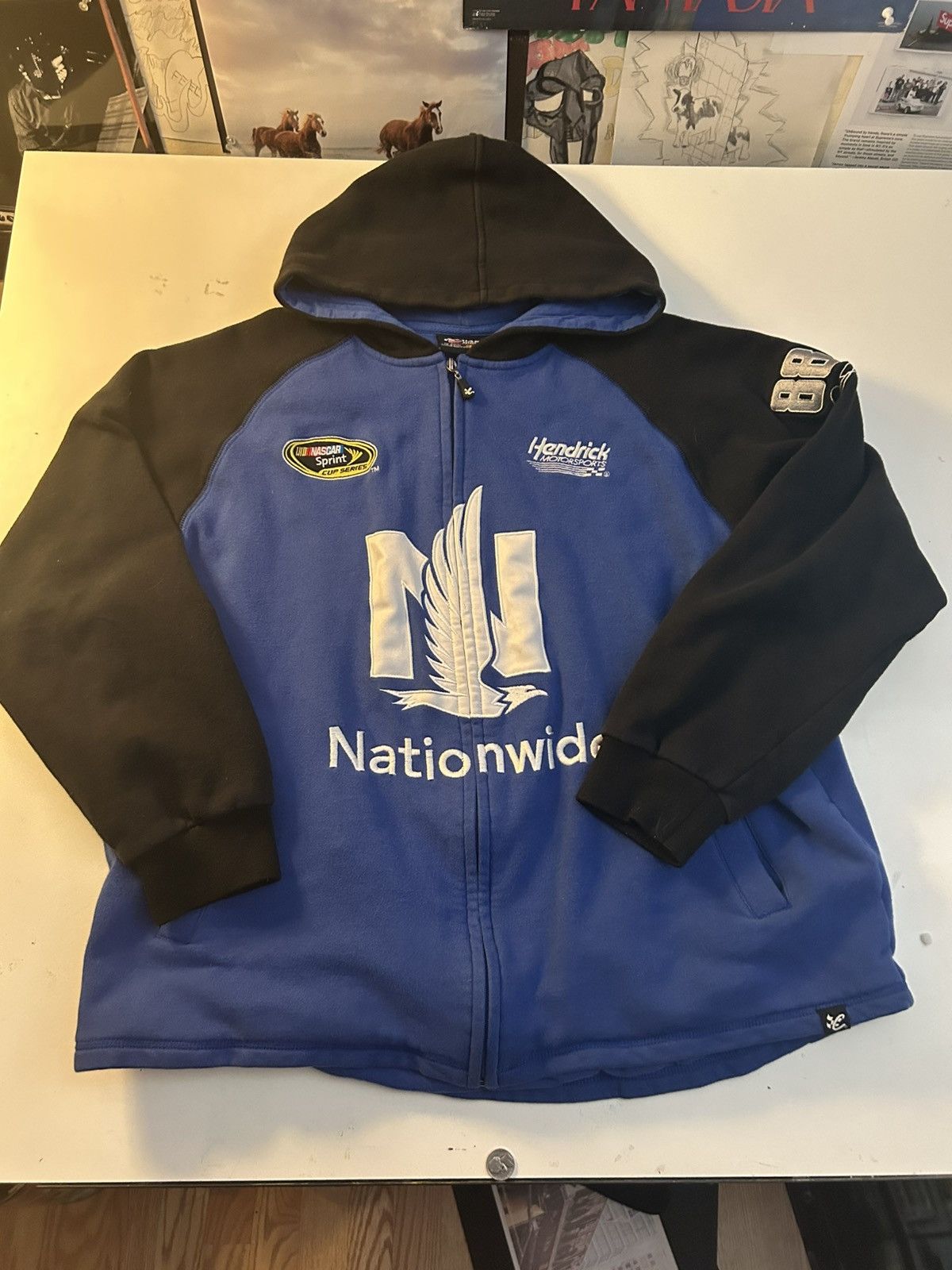 Chase Authentics Vintage Hendrick Motorsport racing zip up hoodie Size US L / EU 52-54 / 3 - 1 Thumbnail