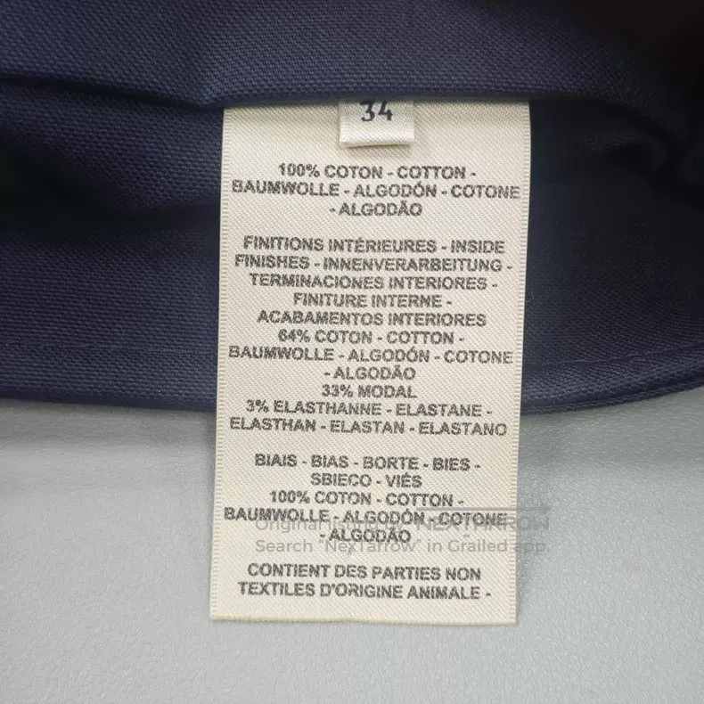 Hermes Hermes Dark blue metal leather decoration half skirt Size 42" / US 20 - 6 Thumbnail