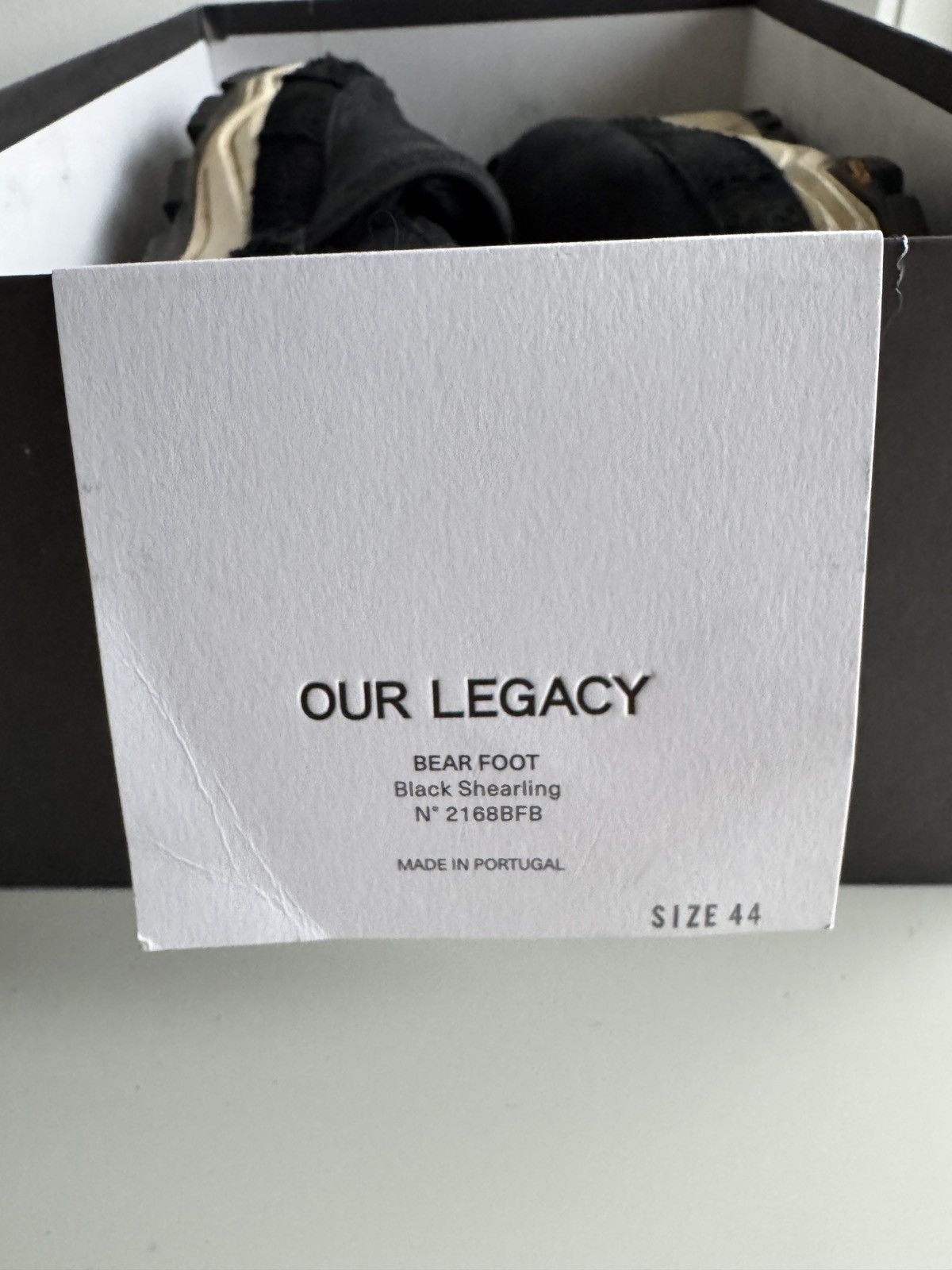 Our Legacy Our Legacy Bear Foot Black Shearling Slip-On - Size 44 Size US 10 / EU 43 - 15 Thumbnail
