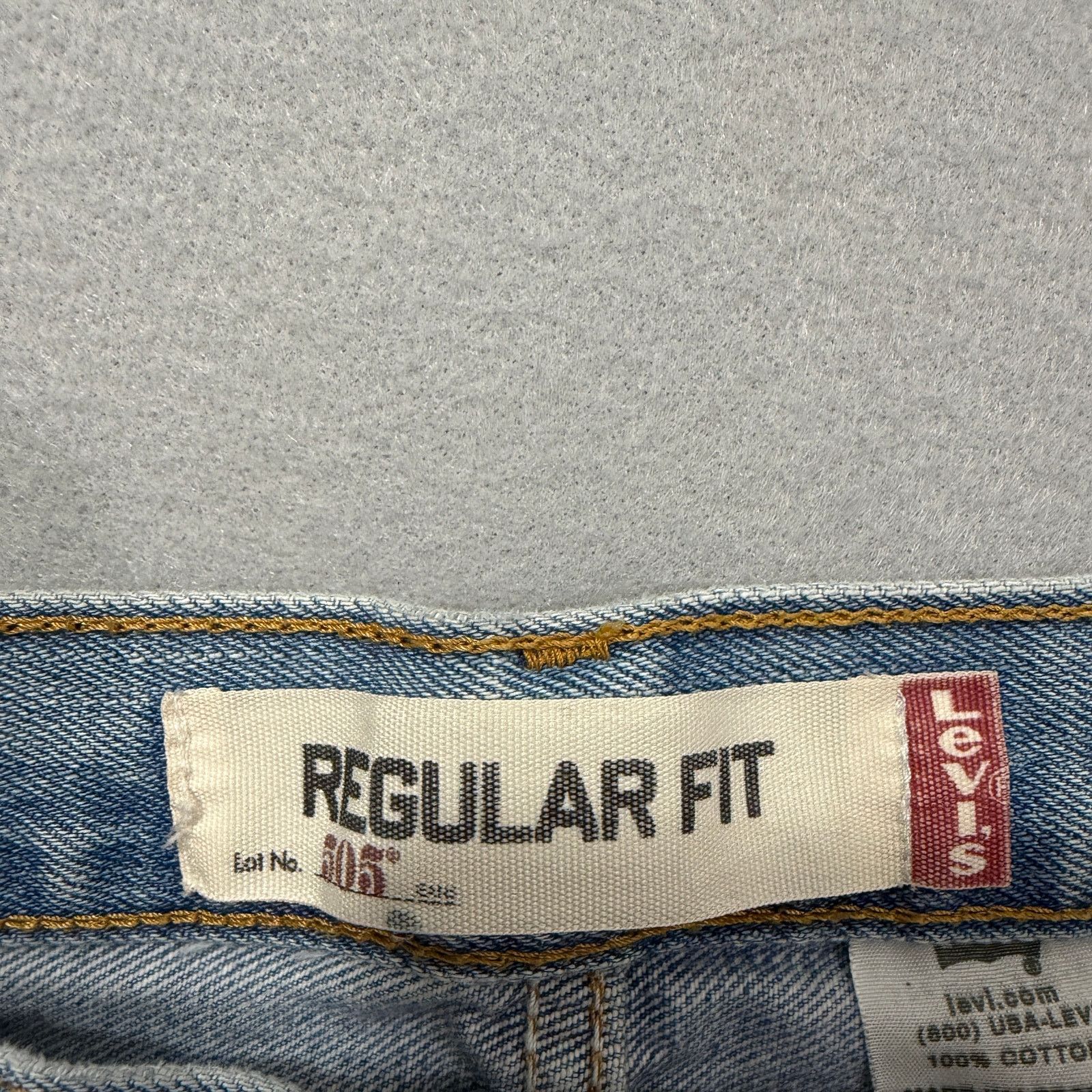 Levi's Vintage Levis 505 Regular Fit Jeans 36x29 Blue Straight y2k Size US 36 / EU 52 - 6 Thumbnail