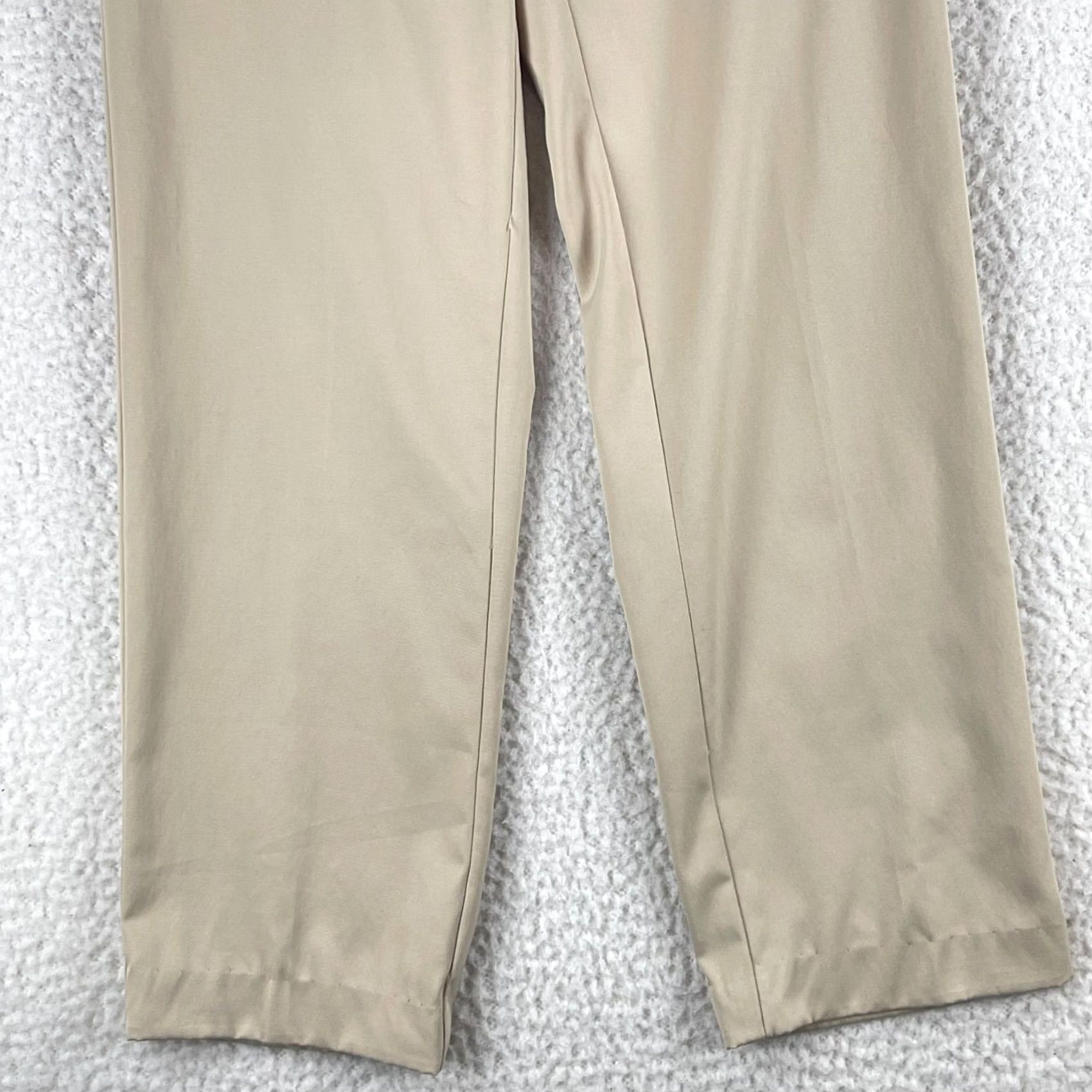Talbots Talbots Dress Pants Womens 6 Beige Straight Leg Stretch Office Career Casual Size 28" / US 6 / IT 42 - 3 Thumbnail