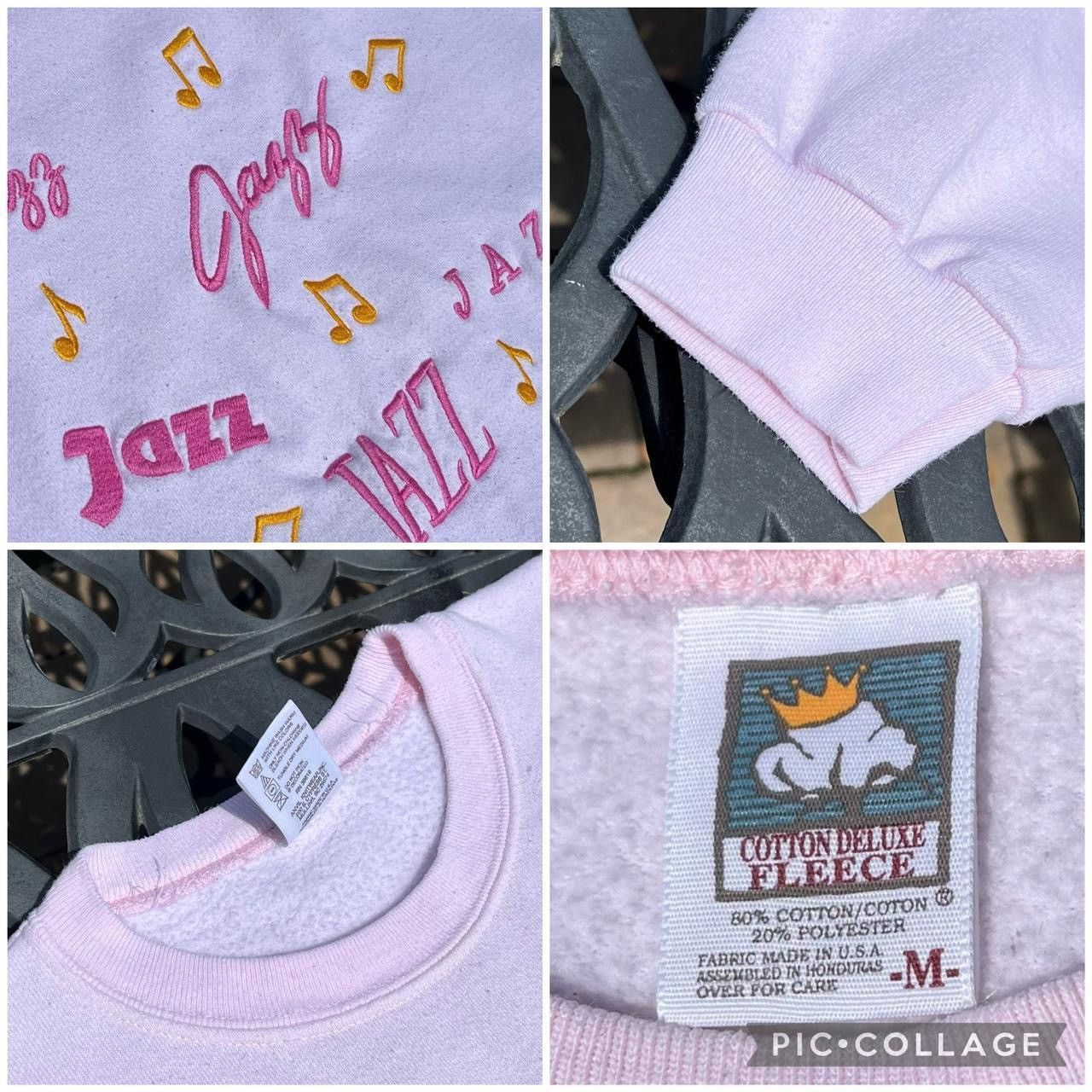 Vintage Vintage 90s Cotton Deluxe Jazz Music Crewneck Sweatshirt Size US M / EU 48-50 / 2 - 3 Thumbnail
