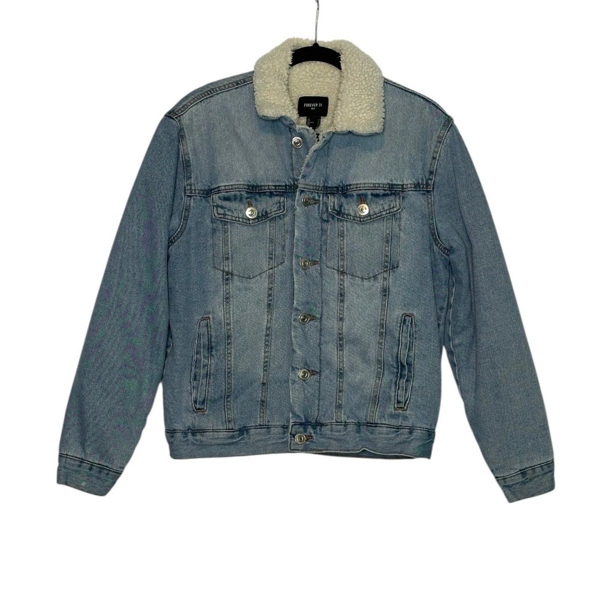 Forever 21 Forever 21 men Jean Sherpa buttoned jean jacket size S Size US S / EU 44-46 / 1 - 1 Thumbnail