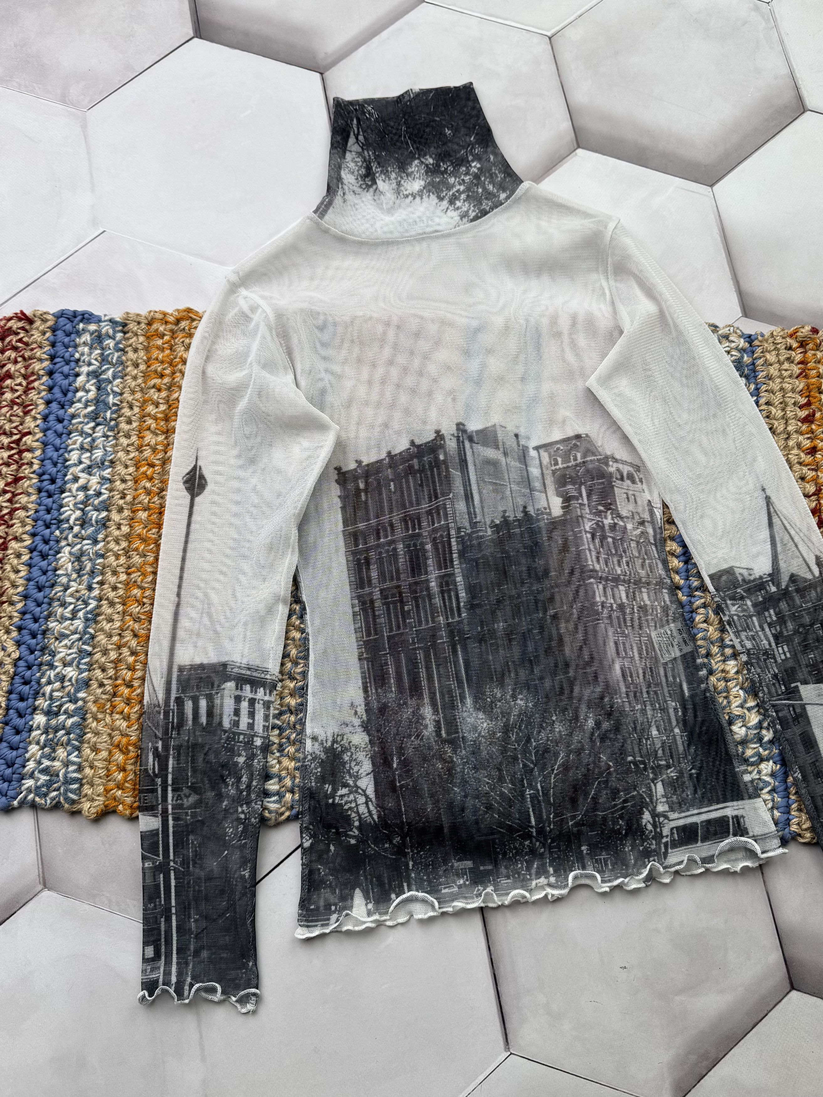 Japanese Brand Vintage Mesh Long Sleeve Size XS / US 0-2 / IT 36-38 - 2 Thumbnail