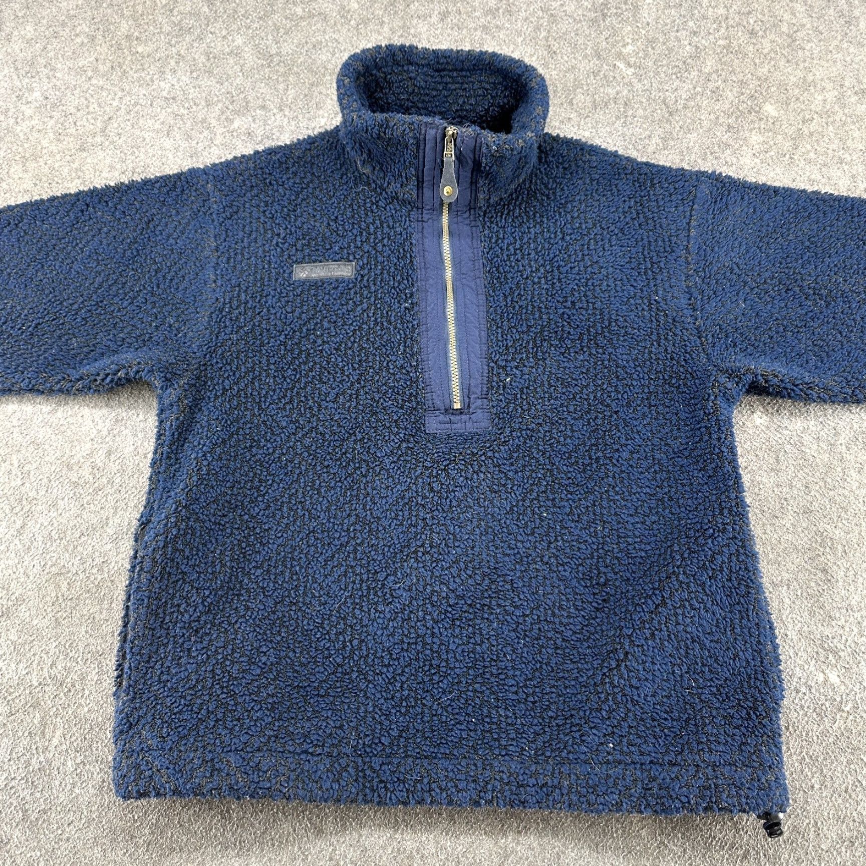 Vintage VINTAGE Columbia Sweatshirt Men M Blue 1/4 Zip Pullover Sherpa Fleece 90s Sports Outdoor Golf Hiking Walking Mock Neck Zip Logo Size US M / EU 48-50 / 2 - 3 Thumbnail