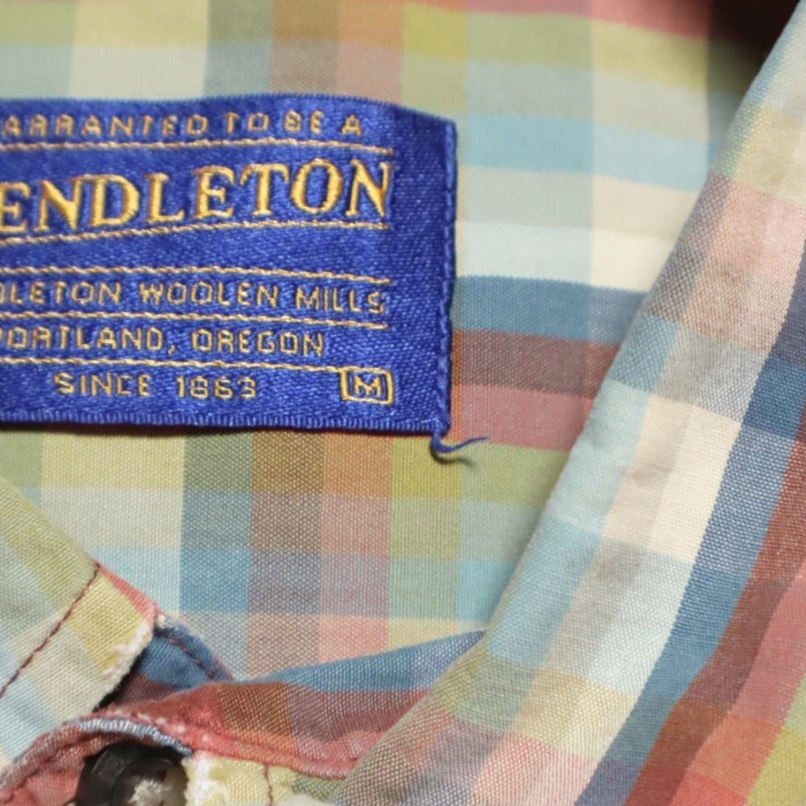 Pendleton Pendleton Broadway Cloth Plaid Long Sleeve Button Down Shirt Men's M Size US M / EU 48-50 / 2 - 6 Thumbnail