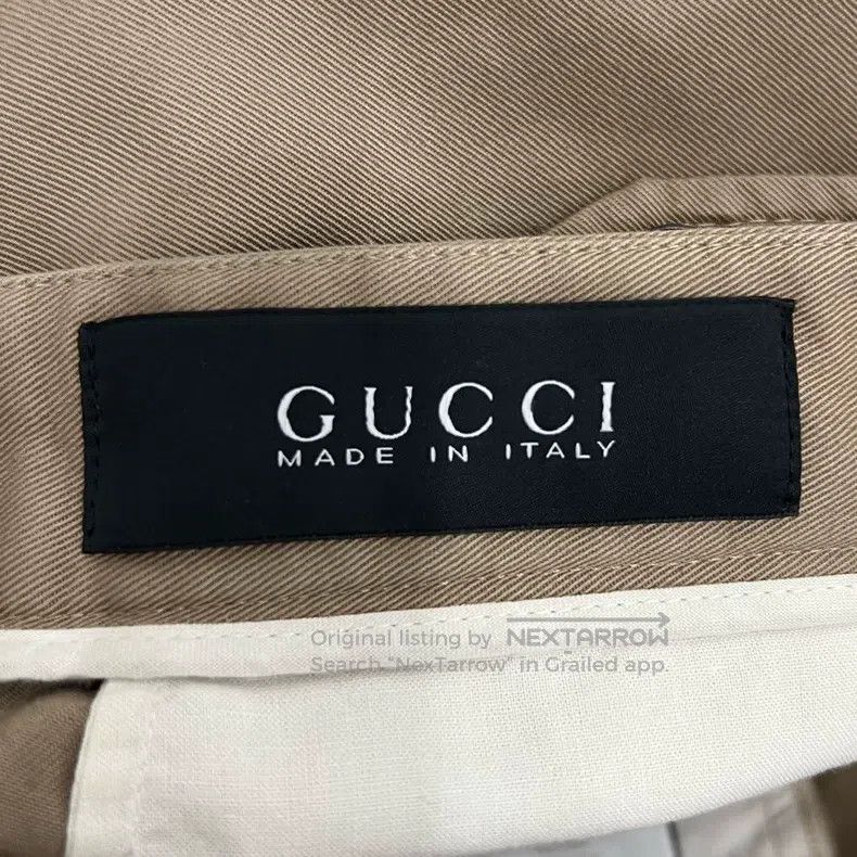 Gucci Gucci Leather Logo khaki casual pants Size US 28 / EU 44 - 4 Thumbnail