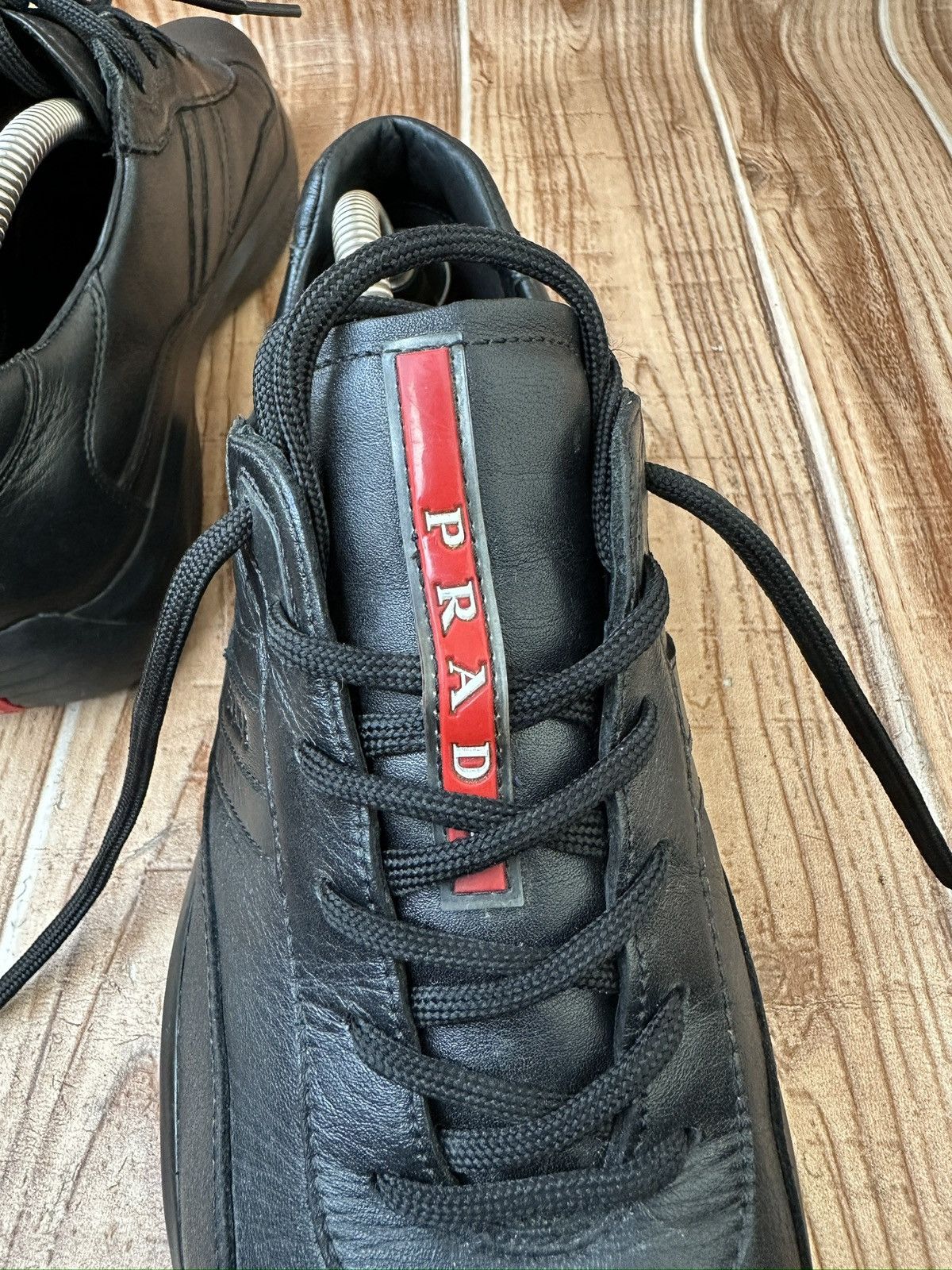 Prada PRADA Americas Cup Black Sneaks DNC096 Size US 10.5 / EU 43-44 - 15 Thumbnail