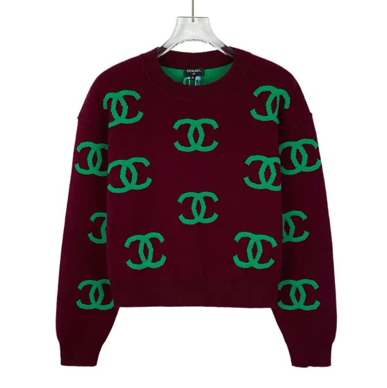 Chanel Chanel Red Cashmere Sweater for Women 0089 Size XS / US 0-2 / IT 36-38 - 1 Thumbnail