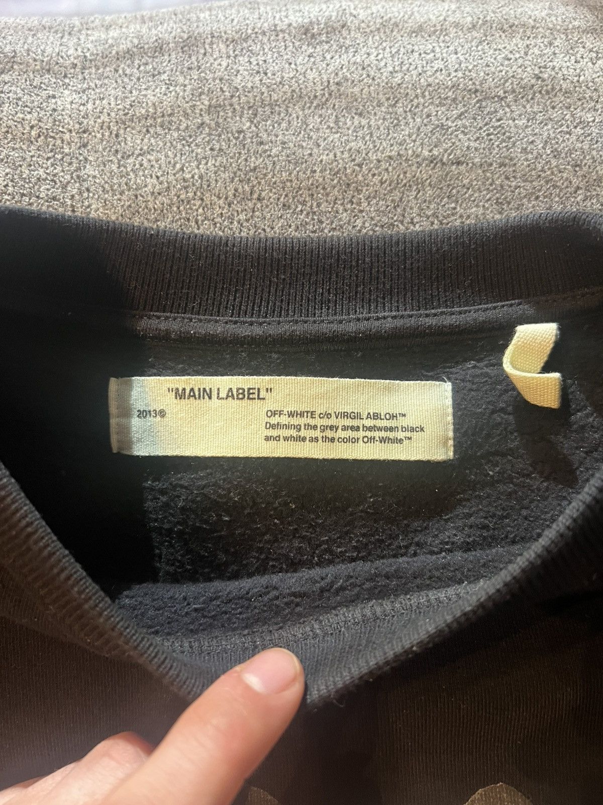 Off-White Off White Othelo’s Wolf Print Crewneck Sweatshirt Black Size US S / EU 44-46 / 1 - 6 Thumbnail