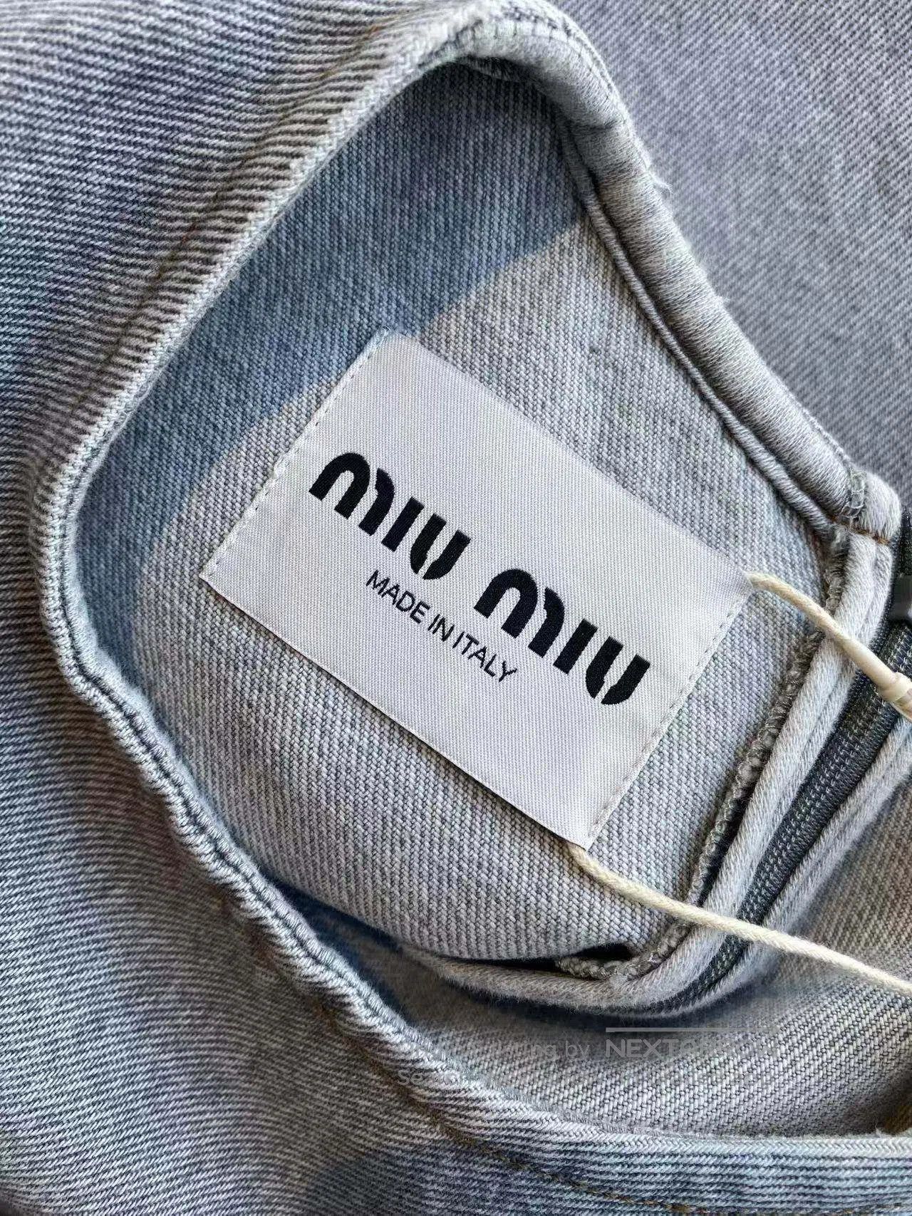 Miu Miu Miu Miu Logo denim dress| Size XS / US 0-2 / IT 36-38 - 5 Thumbnail