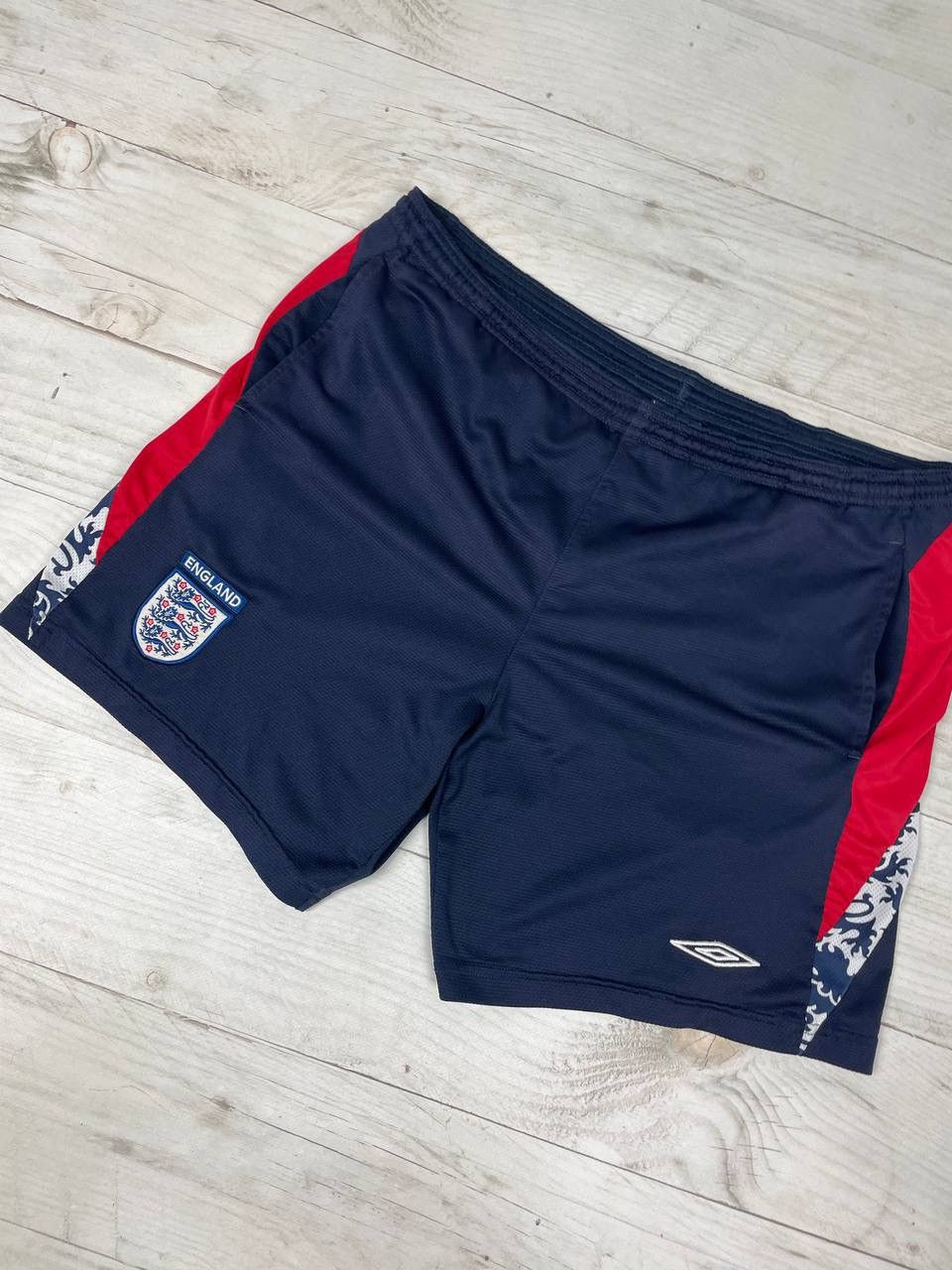 Umbro Vintage Umbro England 2007 2009 Training Soccer Shorts Size US 34 / EU 50 - 3 Thumbnail