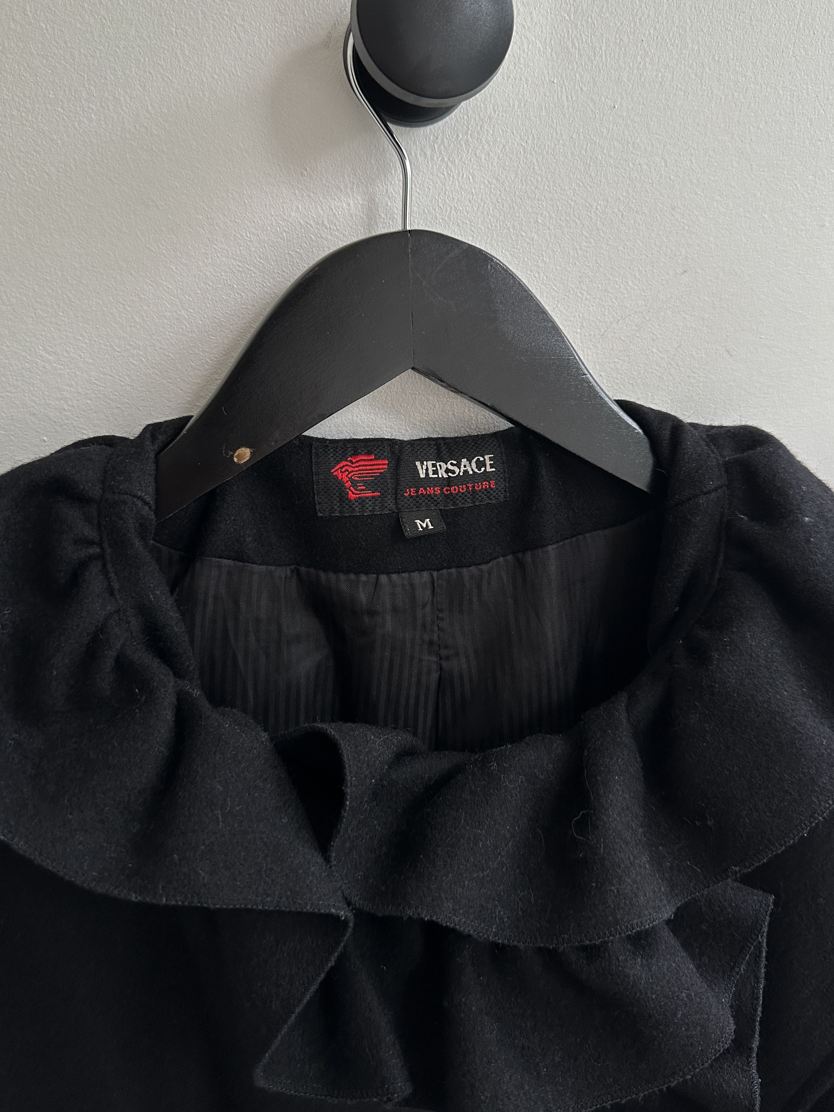 Versace Vintage Versace Jeans Couture Wool Coat Jacket Size M / US 6-8 / IT 42-44 - 7 Thumbnail