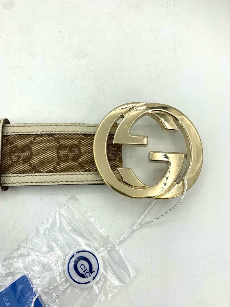 Gucci Gucci Logo old flower patchwork leather belt 2502-Nextarrow Size ONE SIZE - 4 Thumbnail